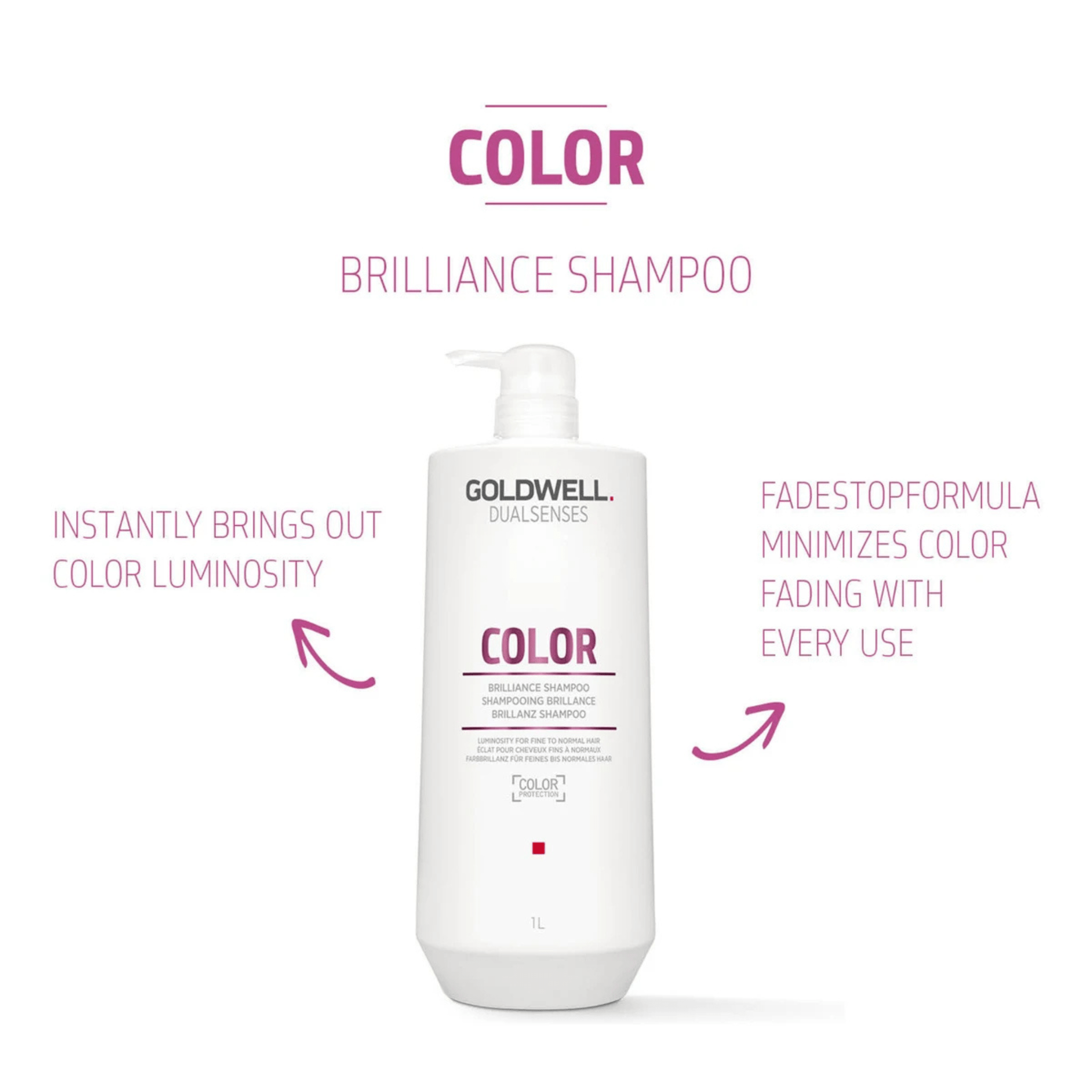 Goldwell. Dual Senses Color Shampoing Brillance - 1000 ml - Concept C. Shop
