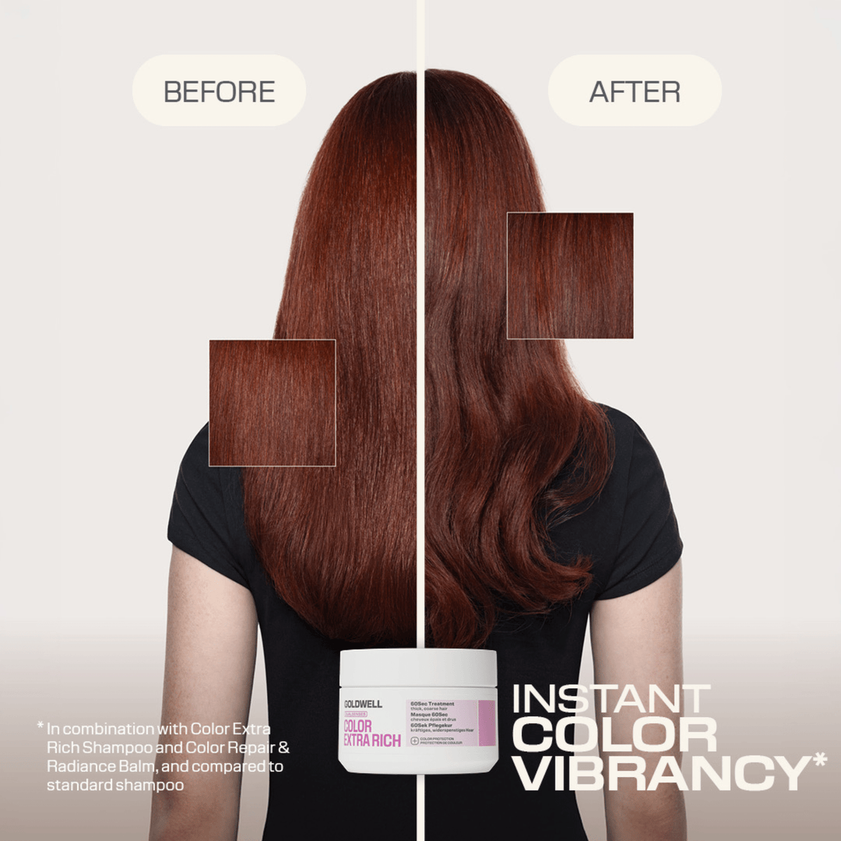 Goldwell. Masque 60 Secondes Brillance Cheveux Épais Color Extra Rich - 200 ml - Concept C. Shop