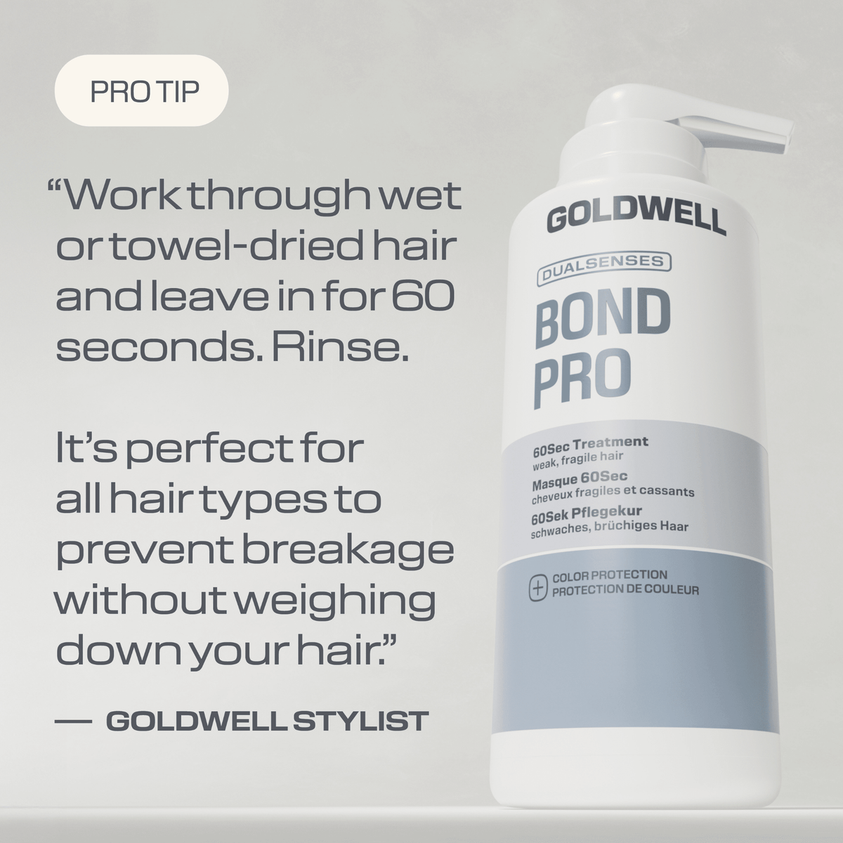 Goldwell. Masque 60 Secondes Fortifiant Bond Pro - 500 ml - Concept C. Shop