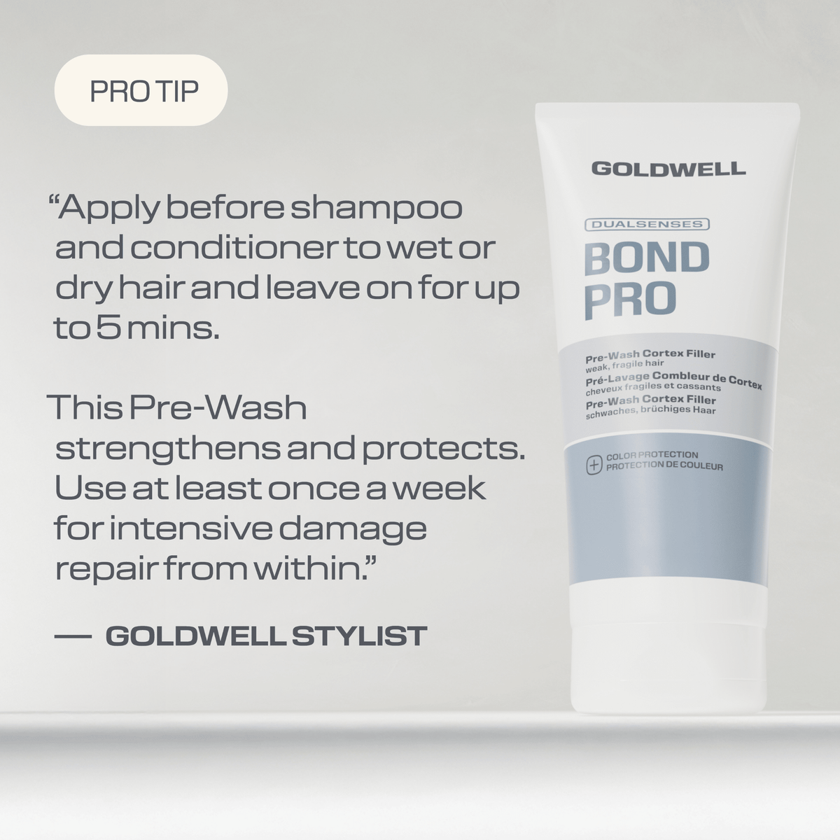 Goldwell. Pré-Lavage Combleur De Cortex Bond Pro - 100 ml - Concept C. Shop