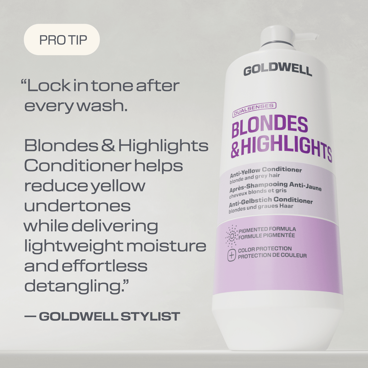 Goldwell. Revitalisant Anti-Jaune Blondes & Highlights - 1000 ml - Concept C. Shop