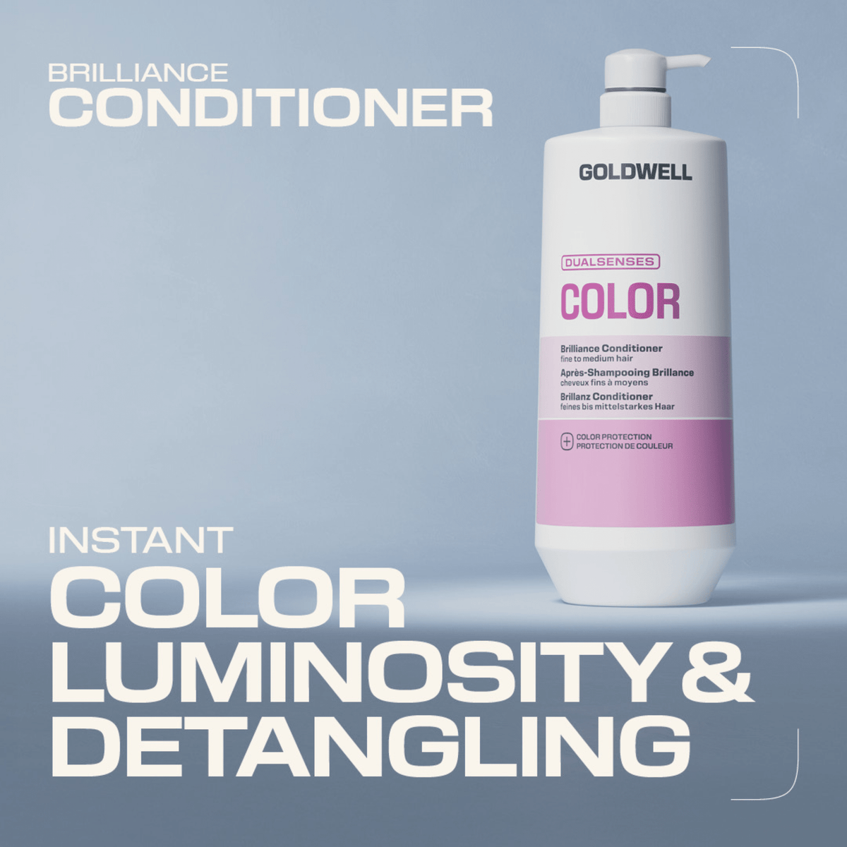 Goldwell. Revitalisant Brillance Cheveux Fins À Moyens Color - 1000 ml - Concept C. Shop