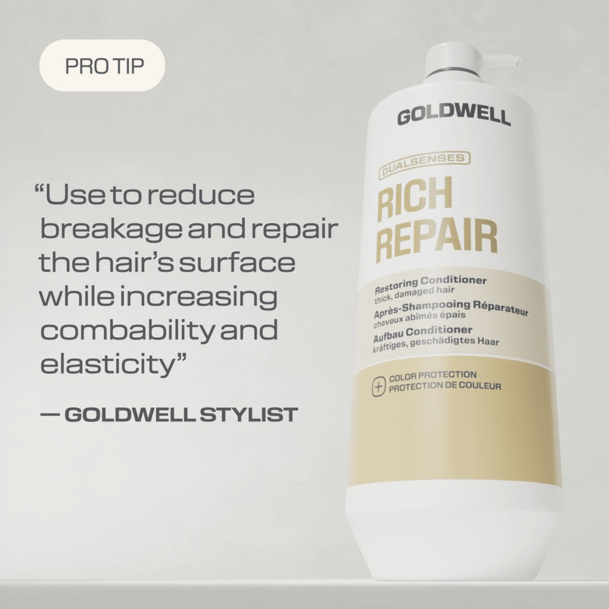 Goldwell. Revitalisant Réparateur Rich Repair - 1000 ml - Concept C. Shop