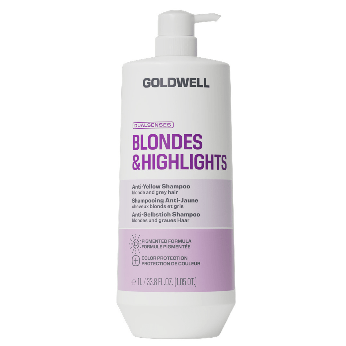 Goldwell. Shampoing Anti-Jaune Blondes & Highlights - 1000 ml - Concept C. Shop