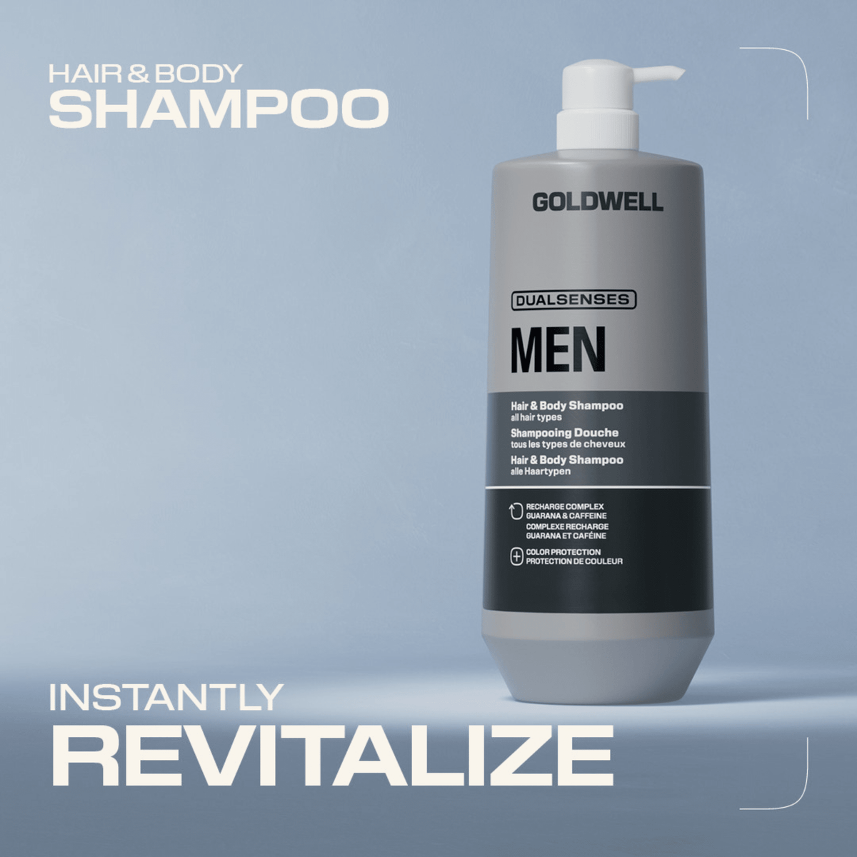 Goldwell. Shampoing Cheveux Et Corps Men - 1000 ml - Concept C. Shop