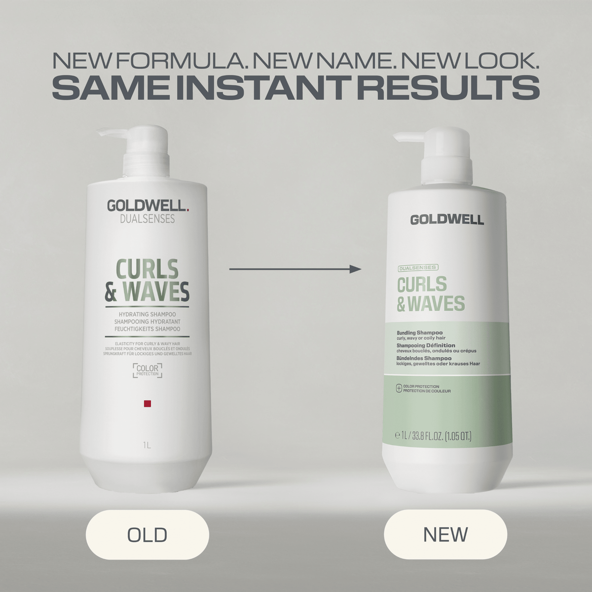 Goldwell. Shampoing Définition Cheveux Bouclés Et Ondulés Curls & Waves - 1000 ml - Concept C. Shop