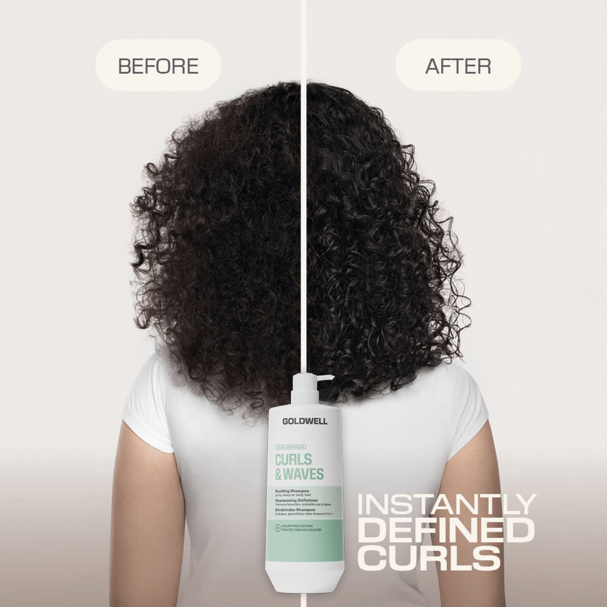 Goldwell. Shampoing Définition Cheveux Bouclés Et Ondulés Curls & Waves - 1000 ml - Concept C. Shop