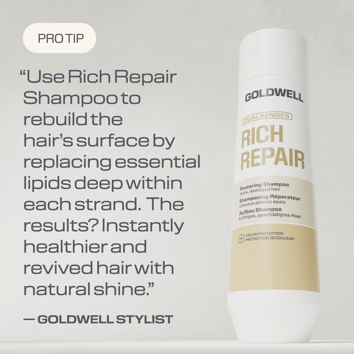 Goldwell. Shampoing Réparateur Rich Repair - 300 ml - Concept C. Shop