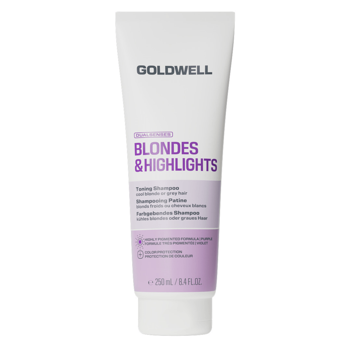 Goldwell. Shampoing Violet Platine Blondes & Highlights - 250 ml - Concept C. Shop
