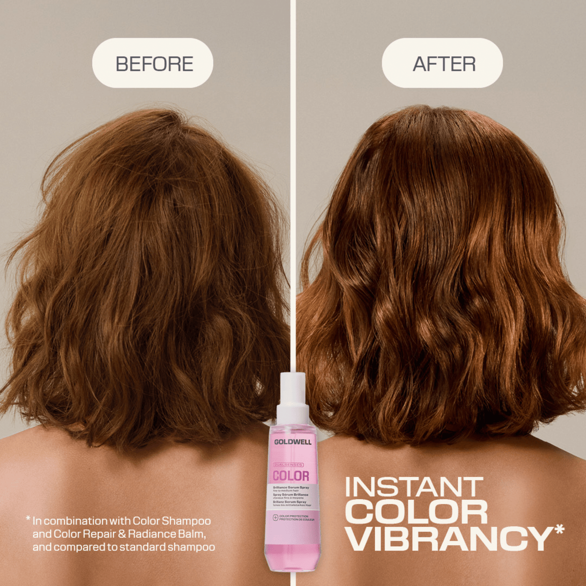 Goldwell. Spray Sérum Brillance Cheveux Fins À Moyens Color - 150 ml - Concept C. Shop