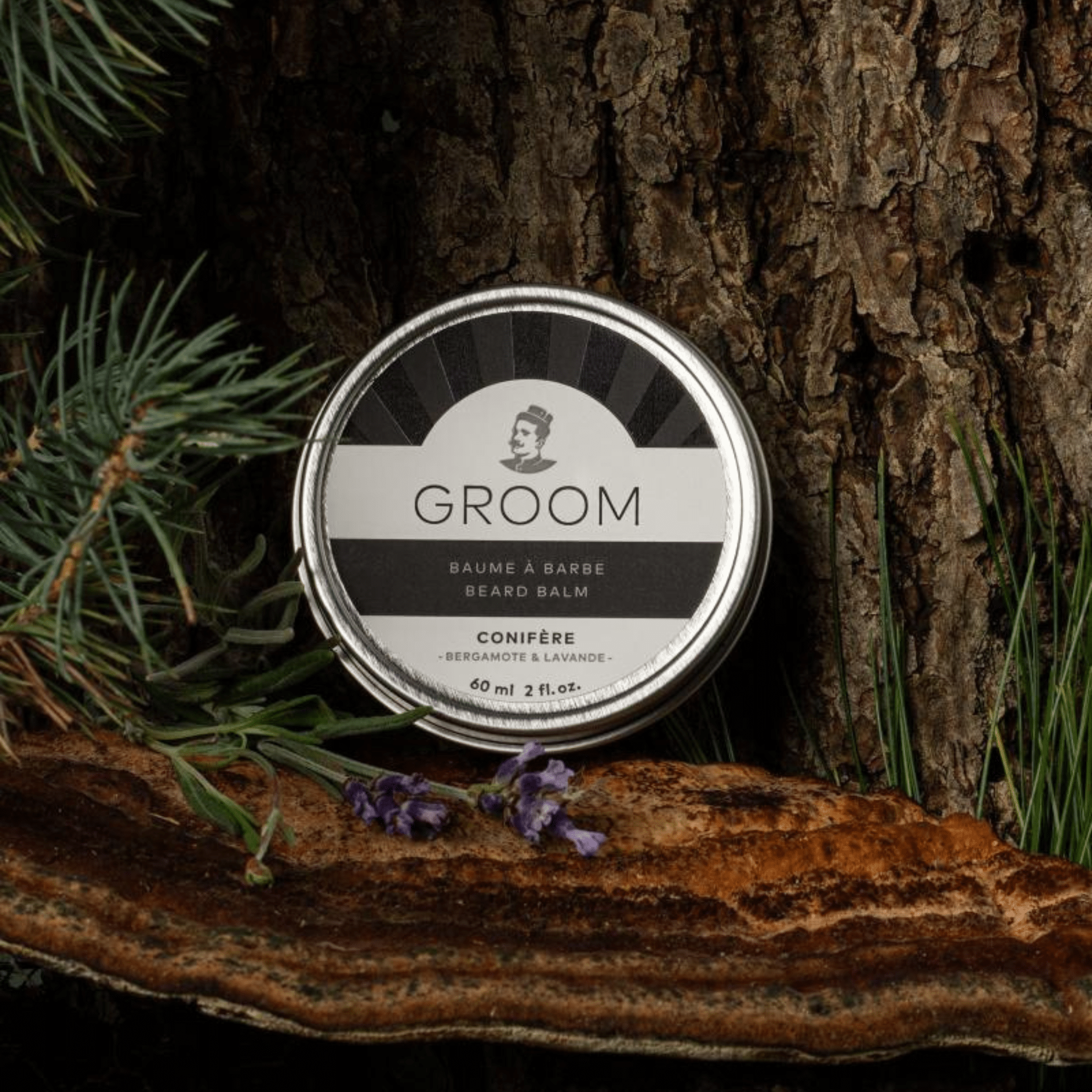 Groom. Baume à Barbe Conifère - Bergamote & Lavande - 60 ml - Concept C. Shop