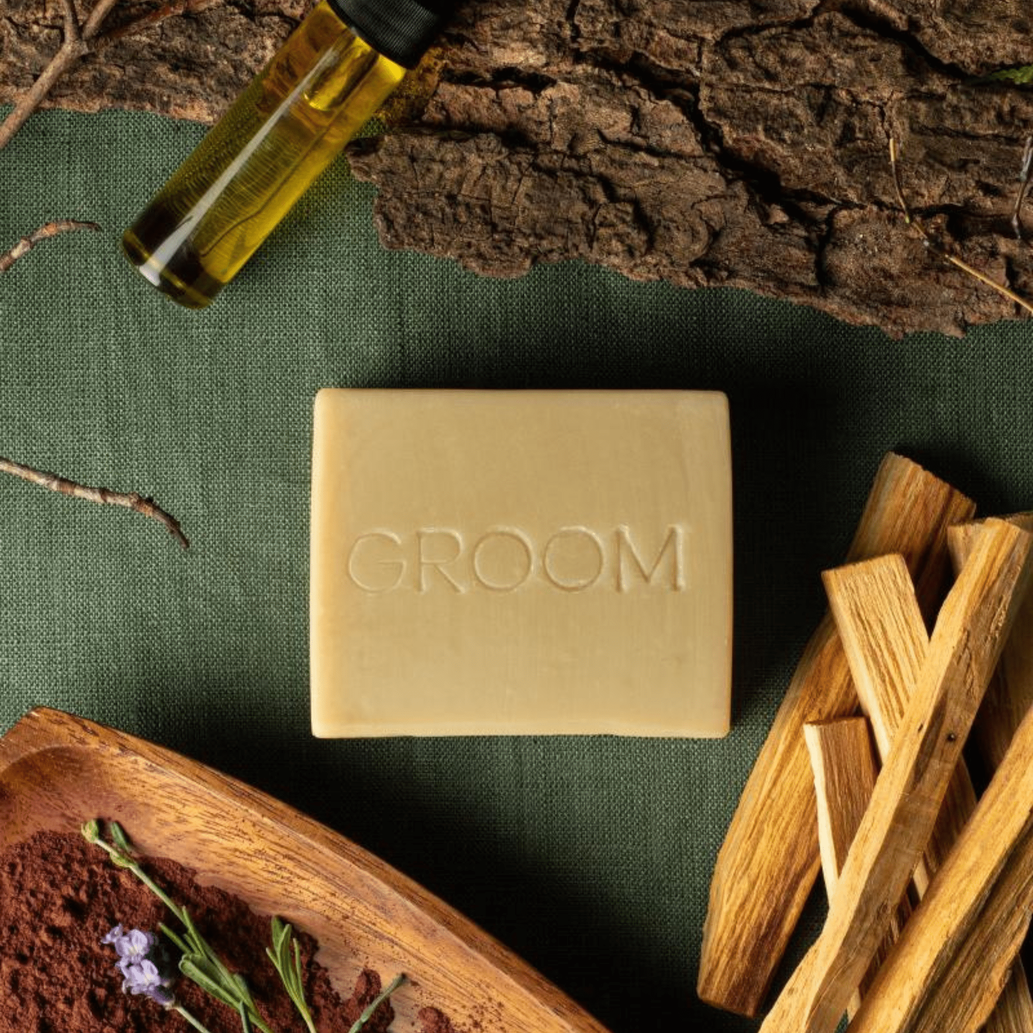 Groom. Savon au Rhassoul - 140 g - Concept C. Shop