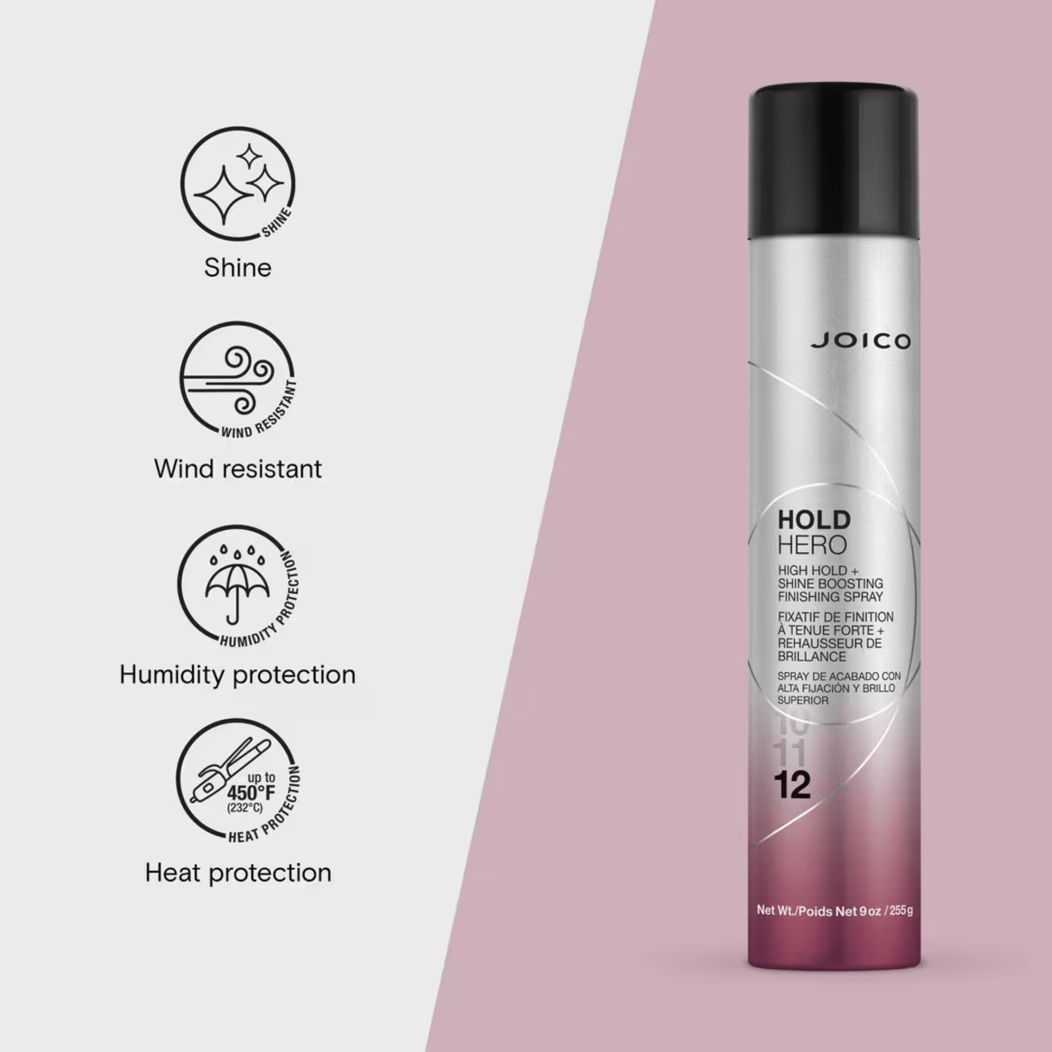 Joico. Fixatif Tenue Forte et Brillance Hold Hero - 255 g - Concept C. Shop