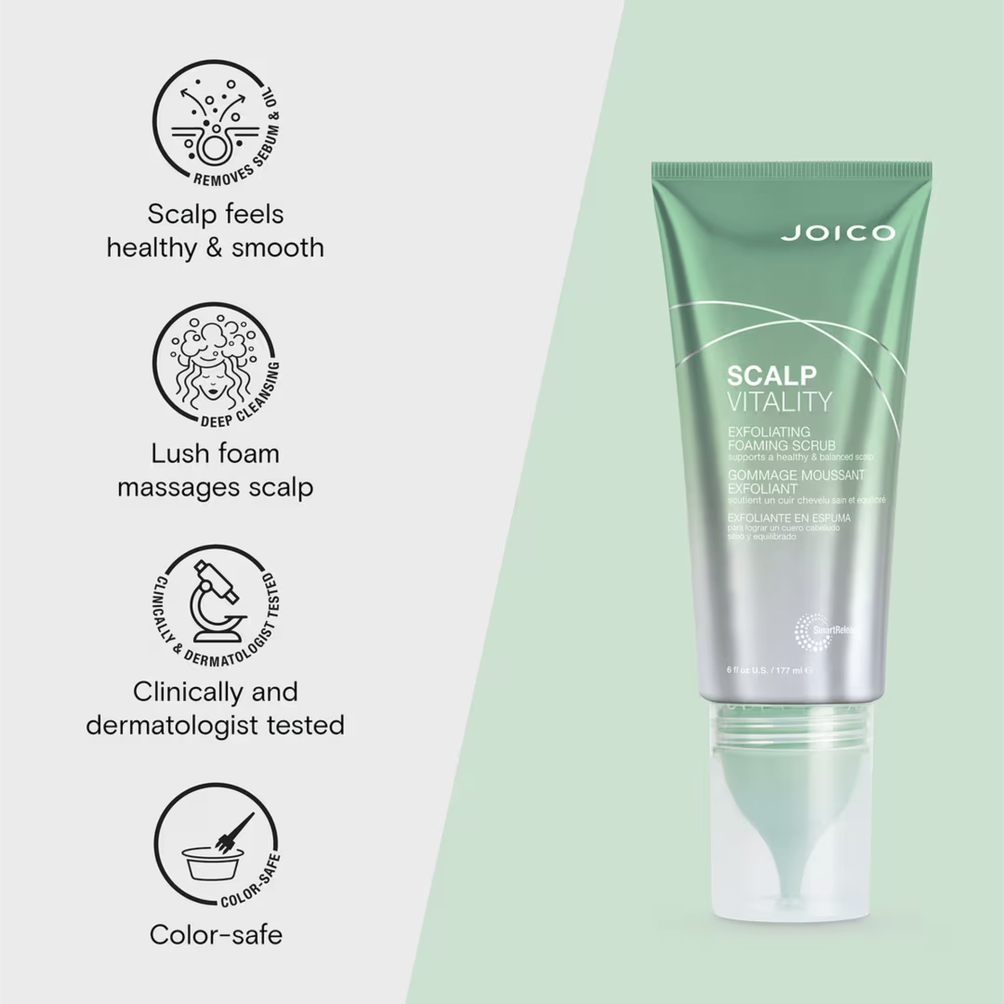 Joico. Gommage Moussant Exfoliant Scalp Vitality - 177 ml - Concept C. Shop