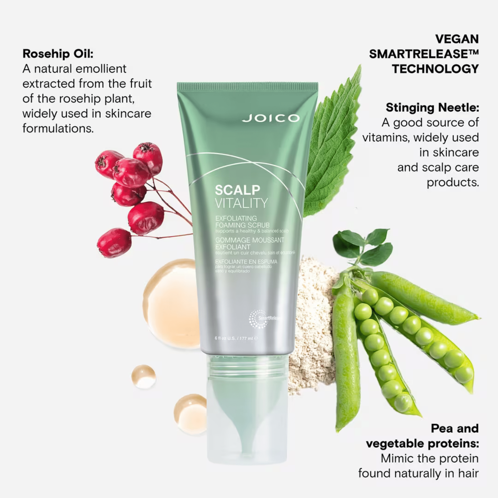 Joico. Gommage Moussant Exfoliant Scalp Vitality - 177 ml - Concept C. Shop