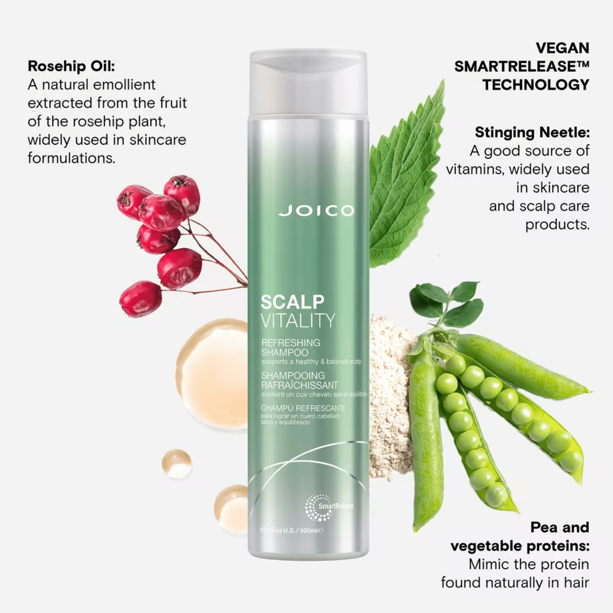 Joico. Shampoing Rafraîchissant Scalp Vitality - 300 ml - Concept C. Shop