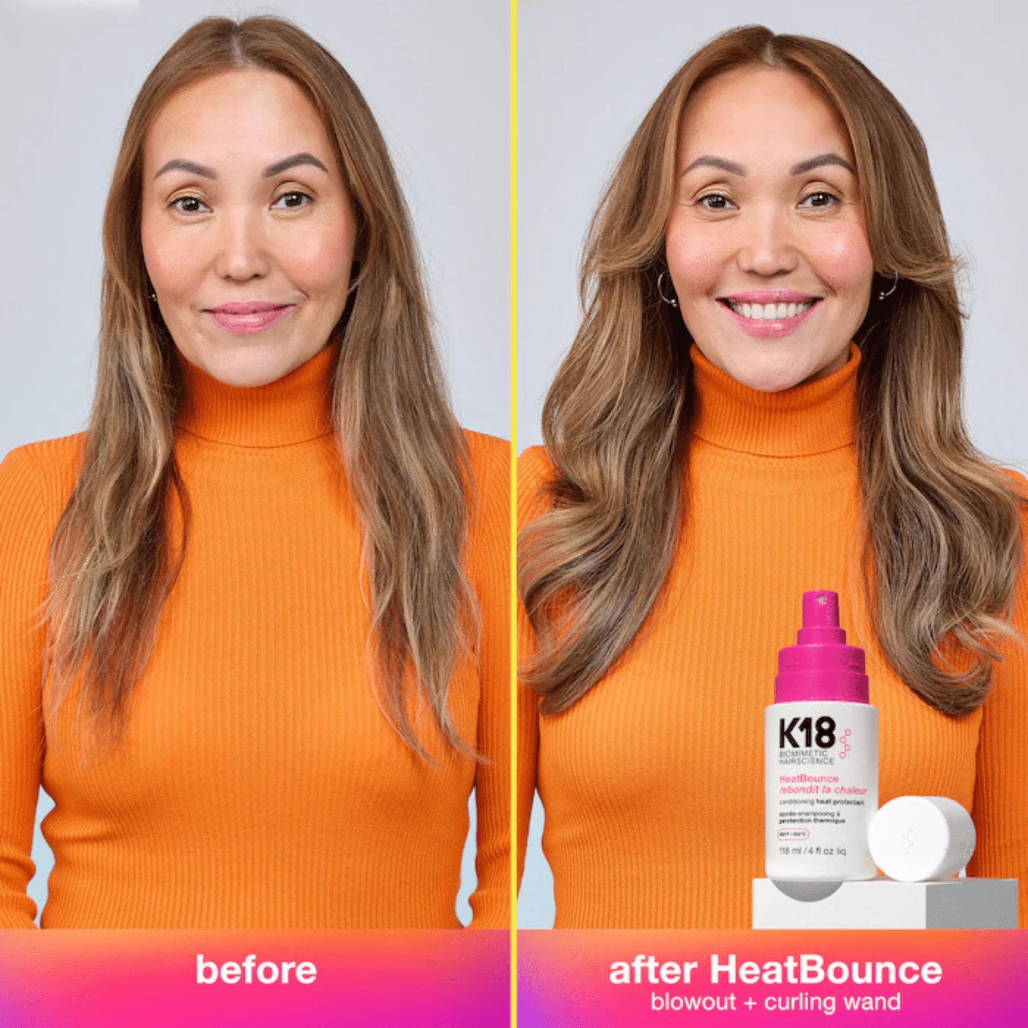 K18. Revitalisant Sans - Rinçage à Protection Thermique Heat Bounce - 118 ml - Concept C. Shop