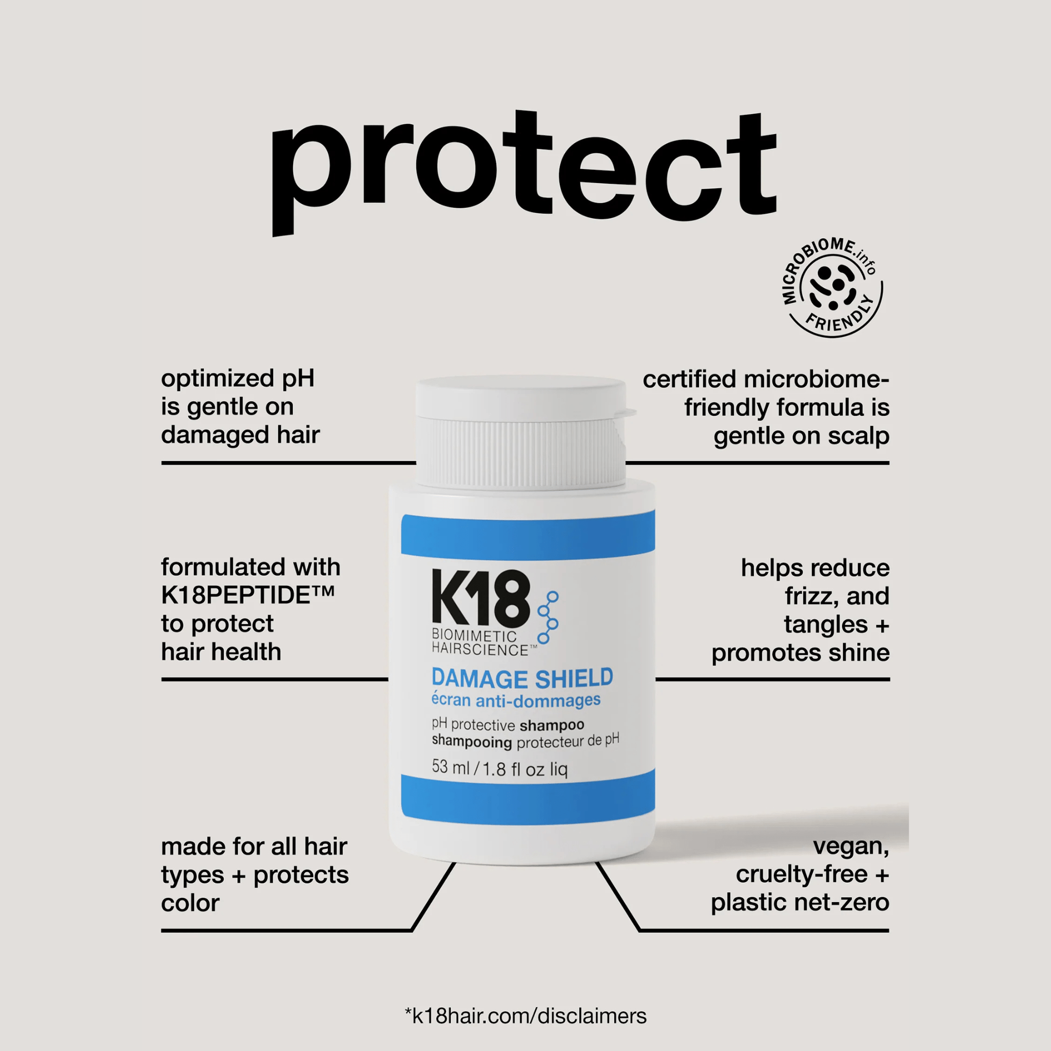 K18. Shampoing Damage Shield - 53 ml - Concept C. Shop