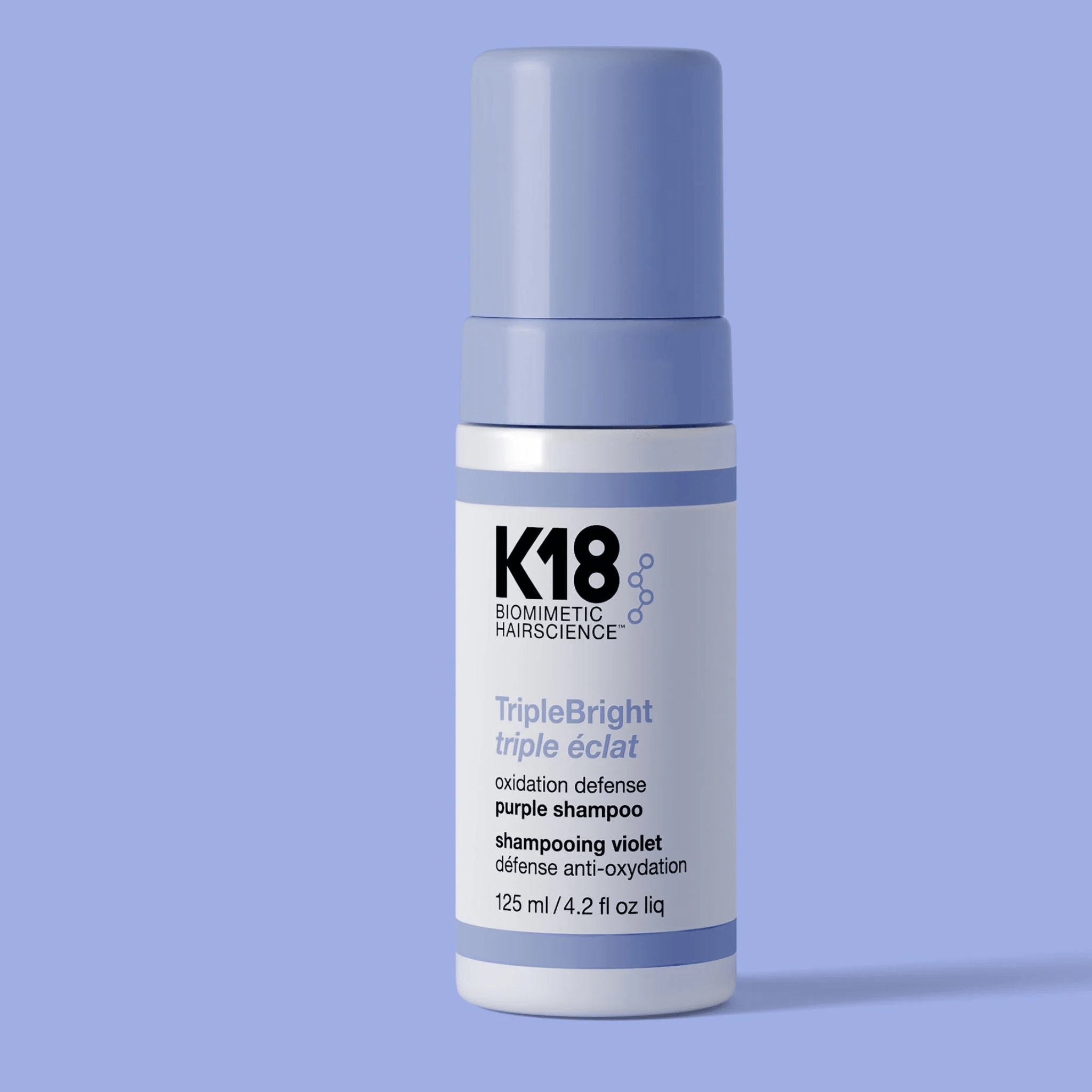 K18. Shampoing Violet Défense Anti - Oxydation Triple Éclat - 125 ml - Concept C. Shop