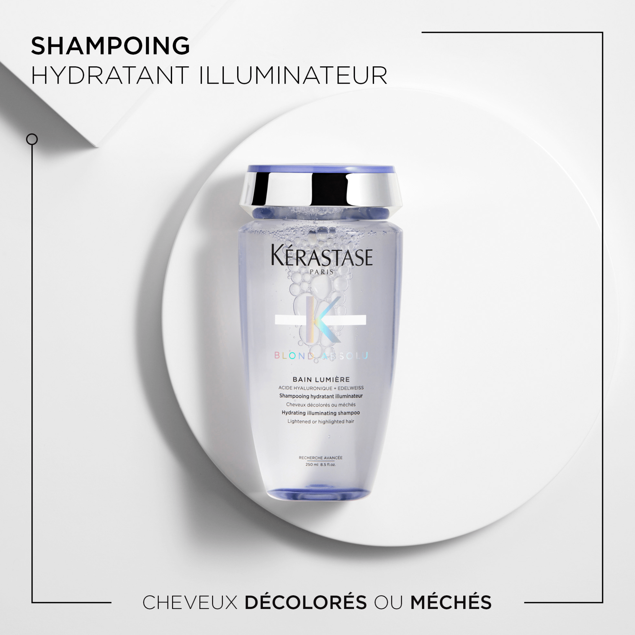 Kérastase. Blond Absolu Bain Lumière - Duo Recharge Et Bouteille 500 ml - Concept C. Shop