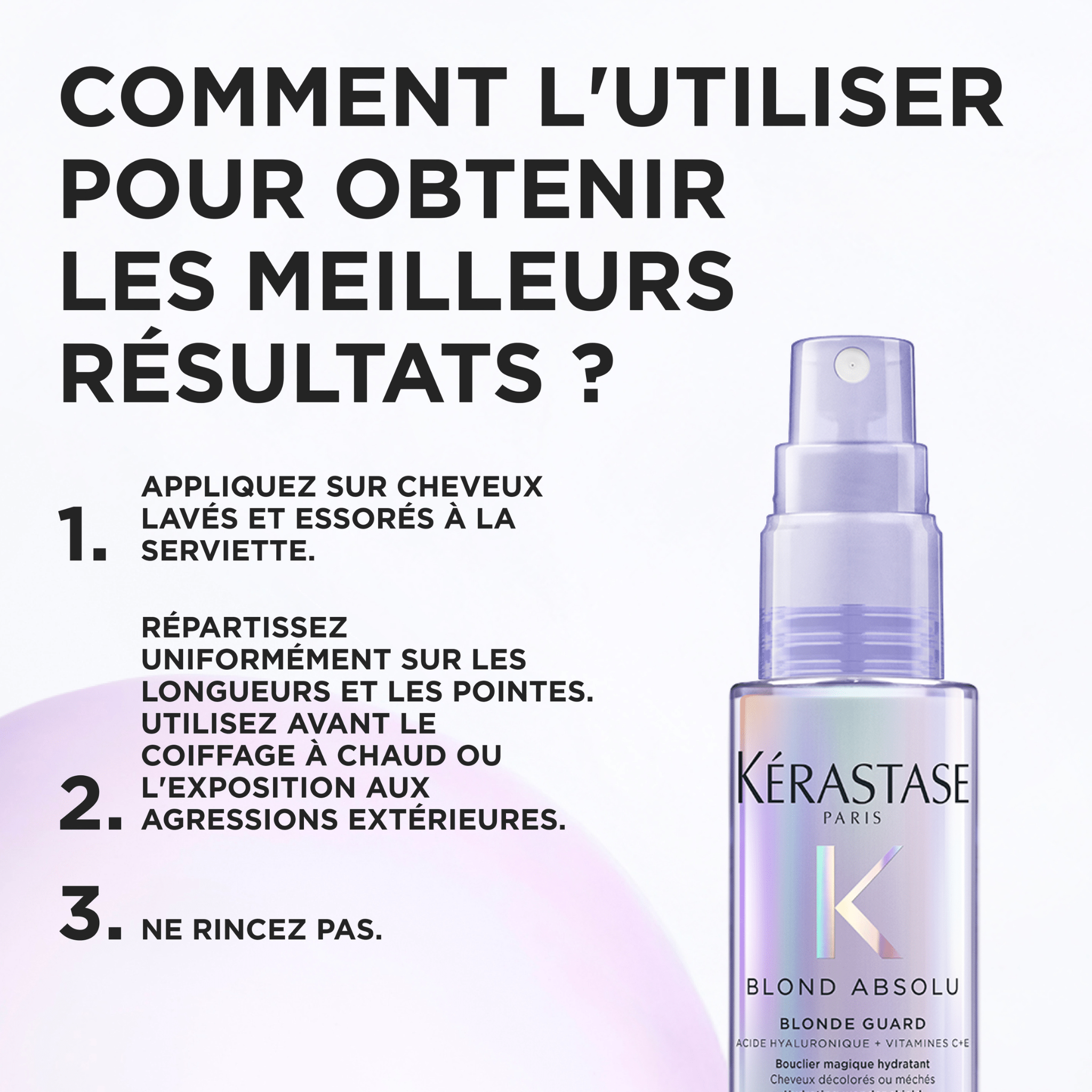 Kérastase. Blond Absolu Bouclier Magique Hydratant Blonde Guard Format Voyage - 45 ml - Concept C. Shop