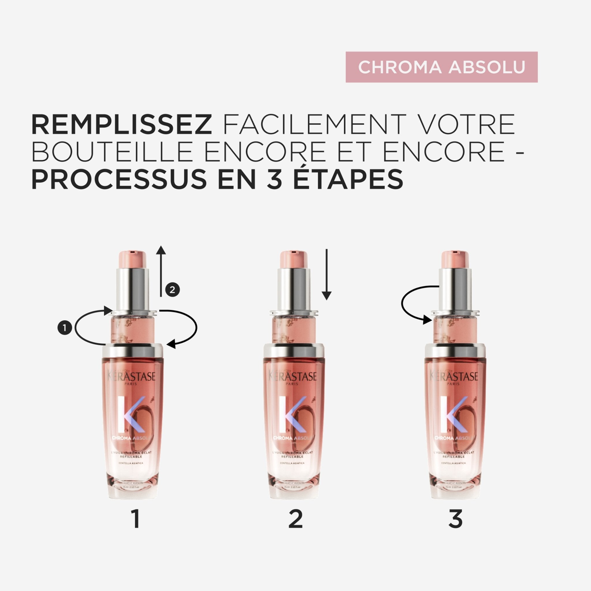 Kérastase. Chroma Absolu Duo Rechargeable L'Huile Chroma Éclat - Concept C. Shop
