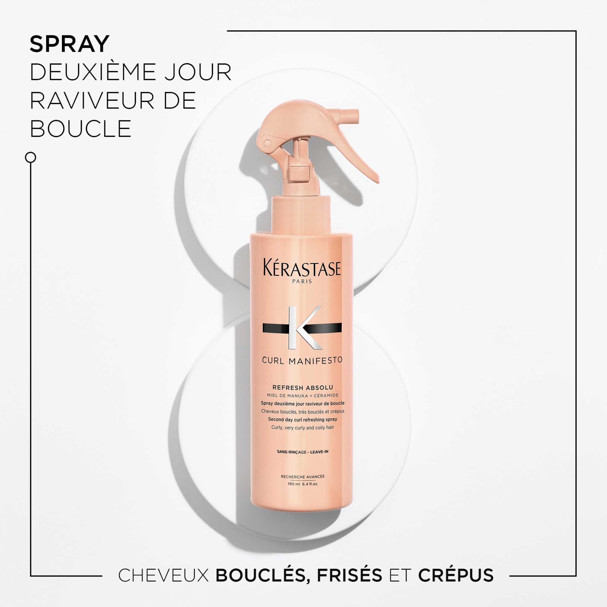 Kérastase. Curl Manifesto Spray Raviveur de Boucles Refresh Absolu - 45 ml - Concept C. Shop