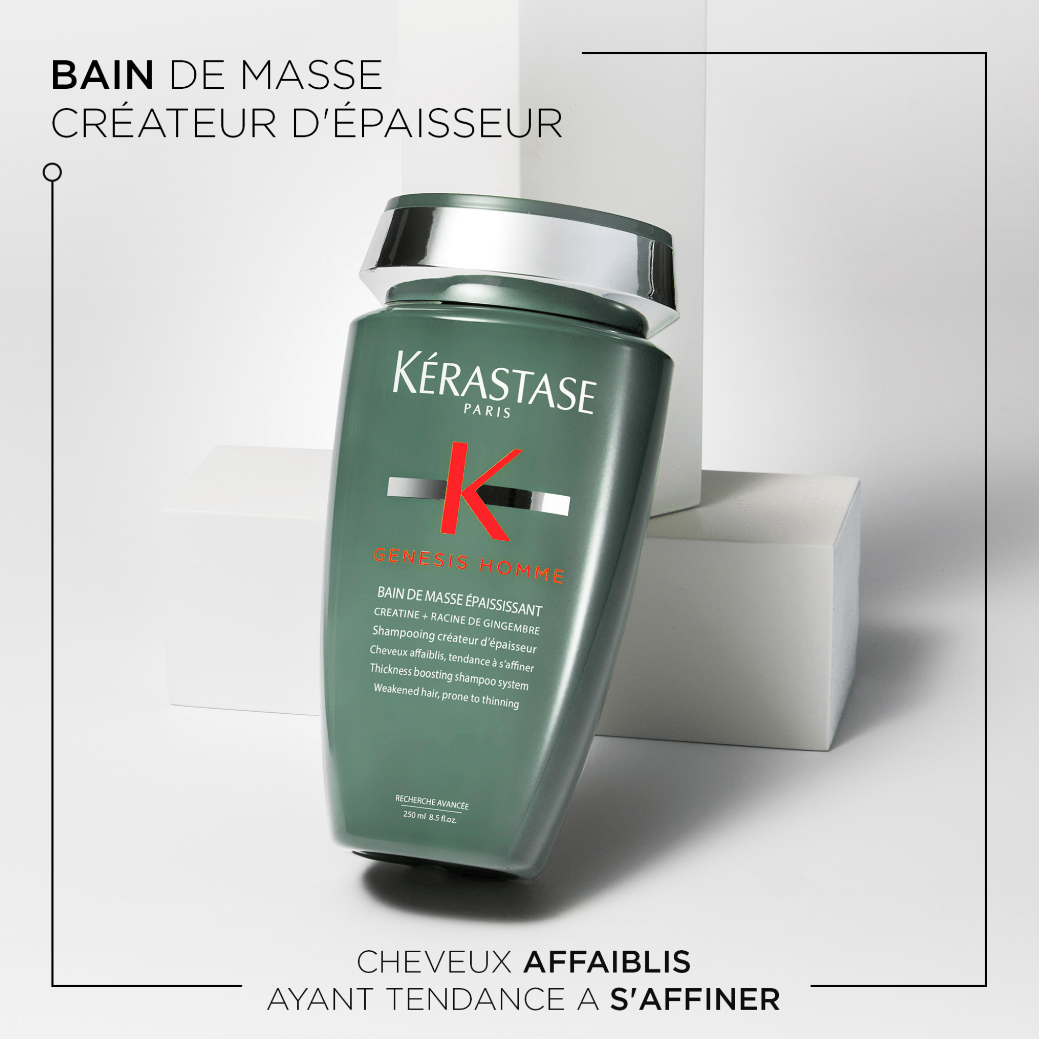 Kérastase. Genesis Homme Shampoing Bain de Masse Épaississant - 80 ml - Concept C. Shop