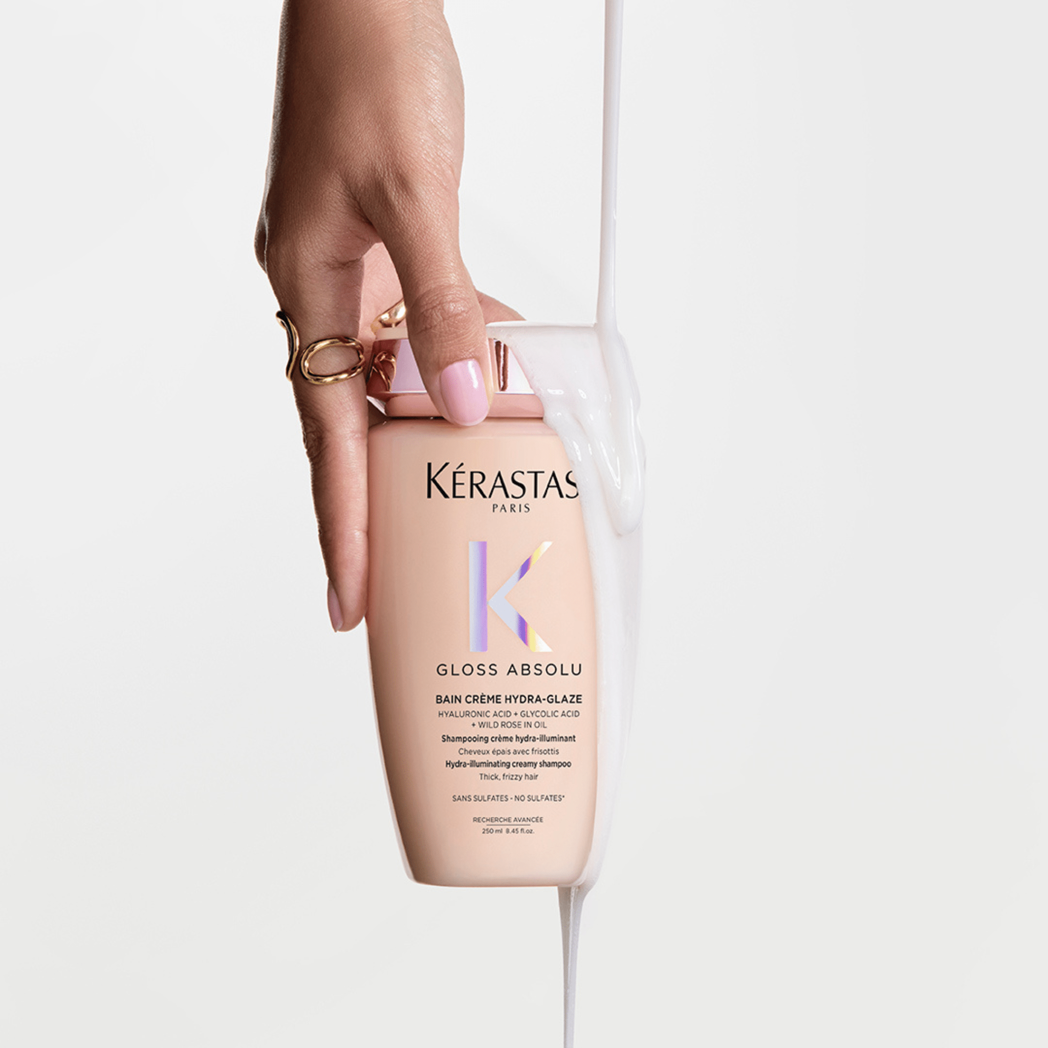 Kérastase. Gloss Absolu Bain Crème Hydra - Glaze - Duo Recharge et Bouteille 500 ml - Concept C. Shop