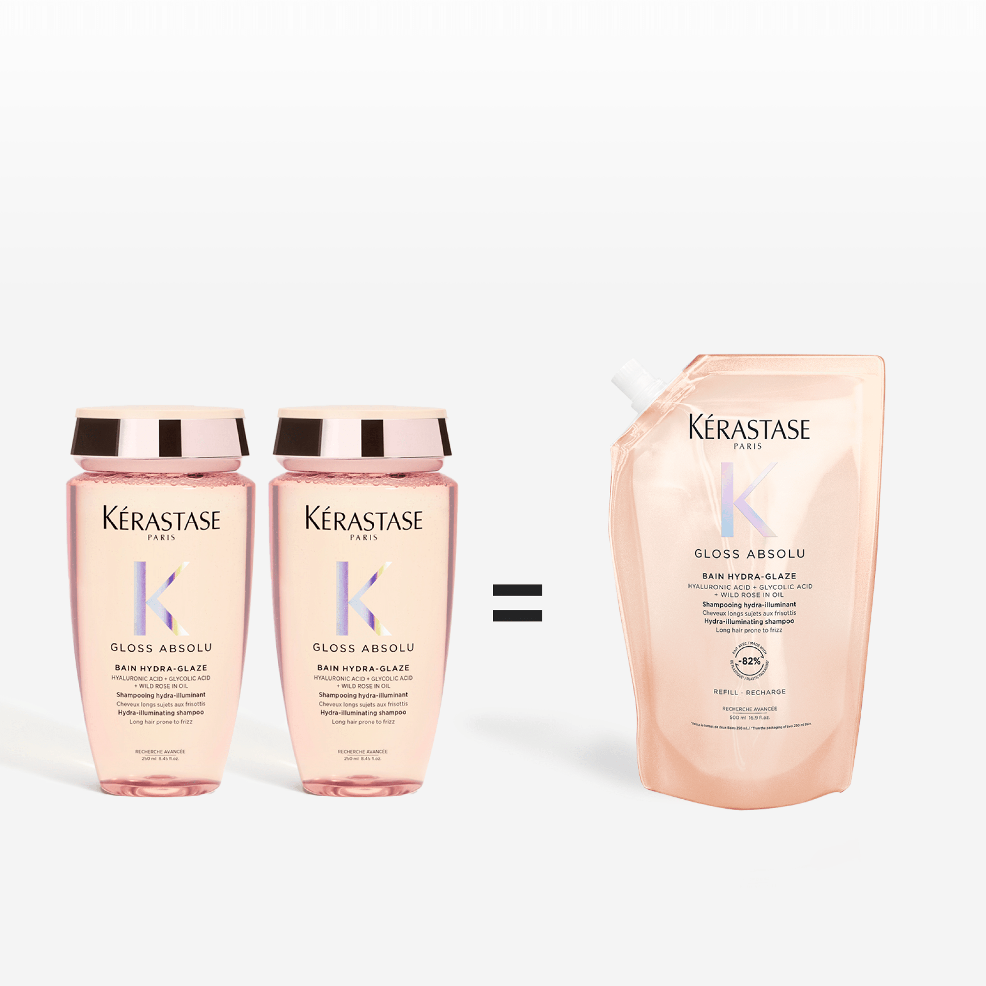 Kérastase. Gloss Absolu Recharge Shampoing Bain Hydra - Glaze - 500 ml - Concept C. Shop