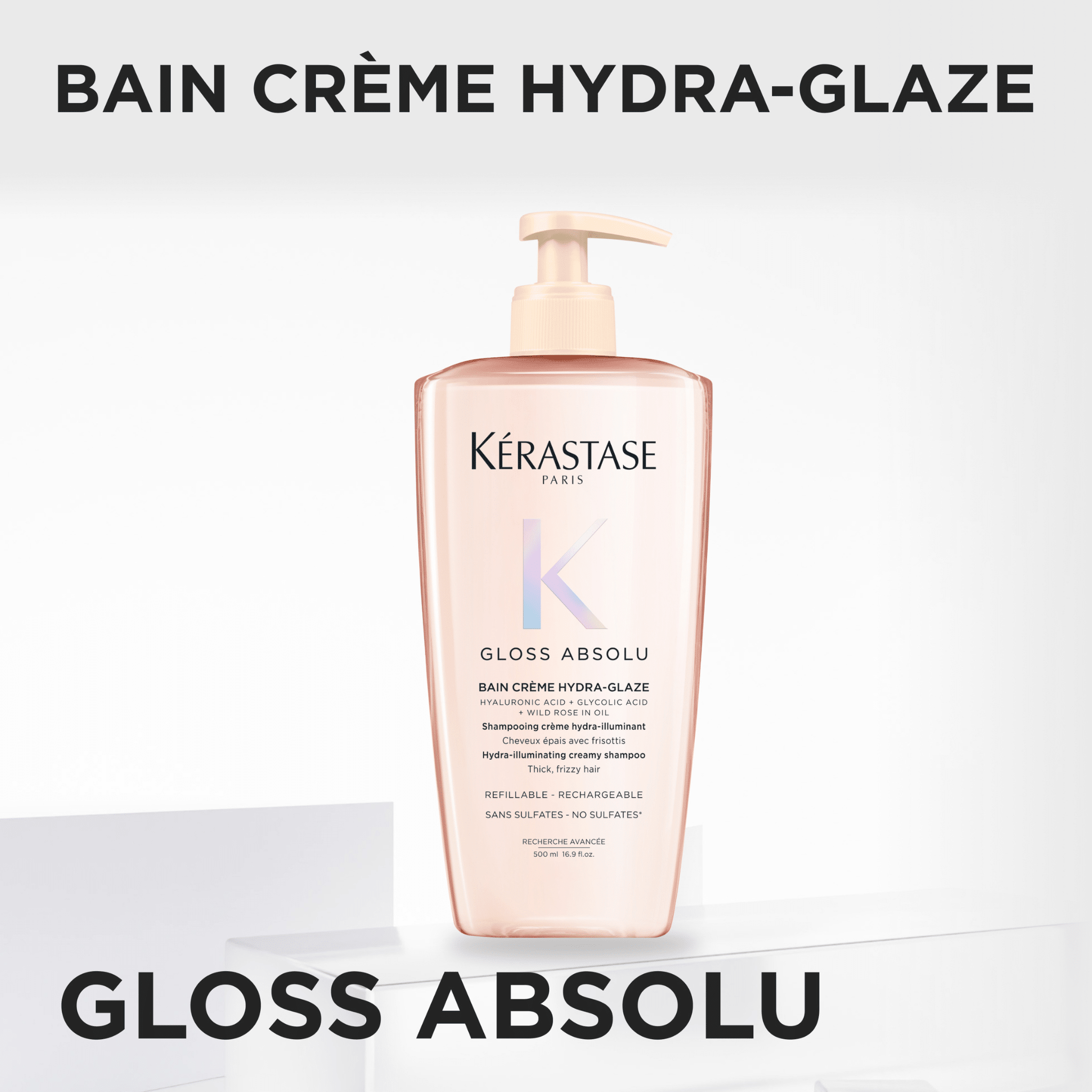 Kérastase. Gloss Absolu Shampoing Bain Crème Hydra - Glaze - 500 ml - Concept C. Shop