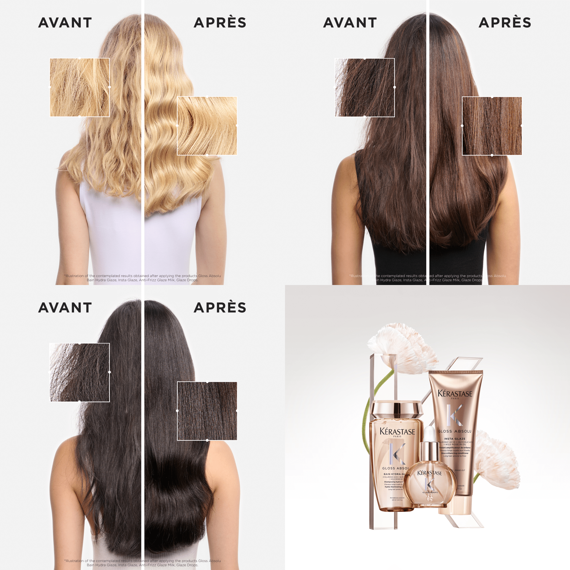 Kérastase. Gloss Absolu Shampoing Bain Hydra - Glaze - 500 ml - Concept C. Shop