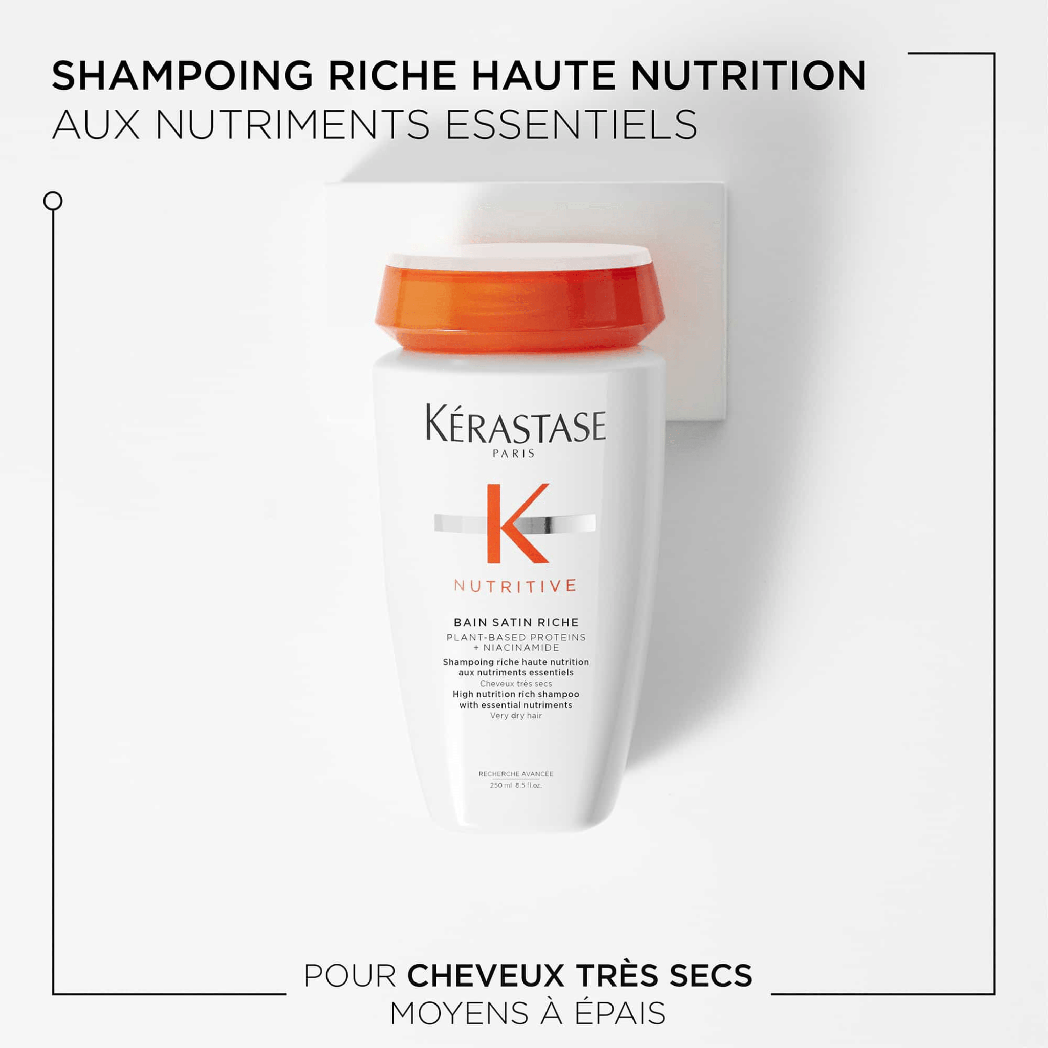 Kérastase. Nutritive Bain Satin Riche - Duo Recharge Et Bouteille 500 ml - Concept C. Shop