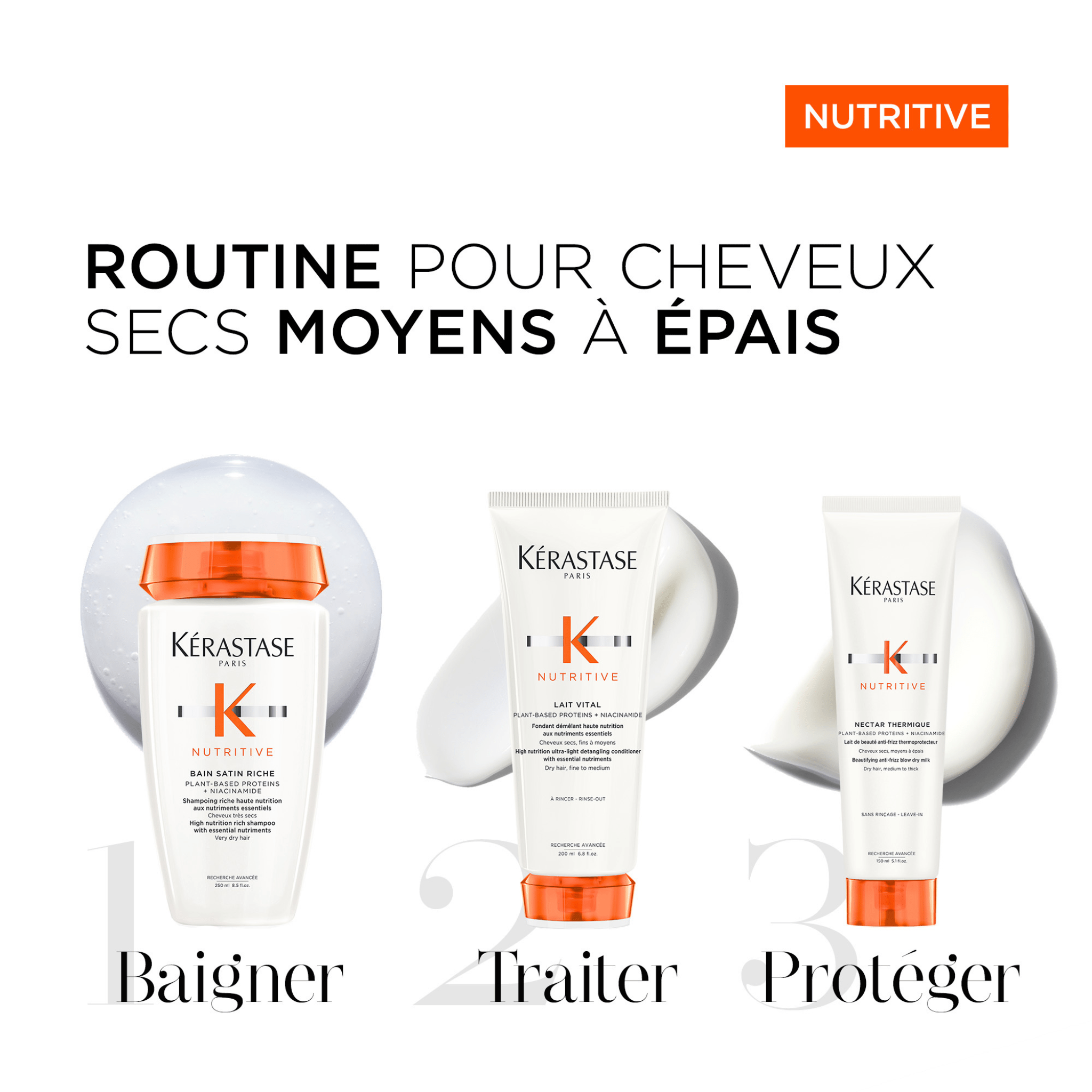 Kérastase. Nutritive Routine Hydratante pour Cheveux Moyens à Épais - Concept C. Shop