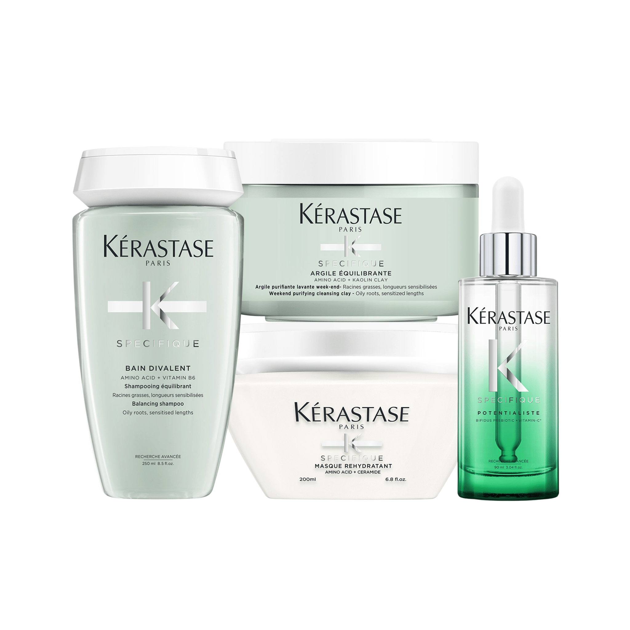 Kérastase. Routine Équilibrante du Cuir Chevelu Spécifique pour Cuir Chevelu Gras - Concept C. Shop