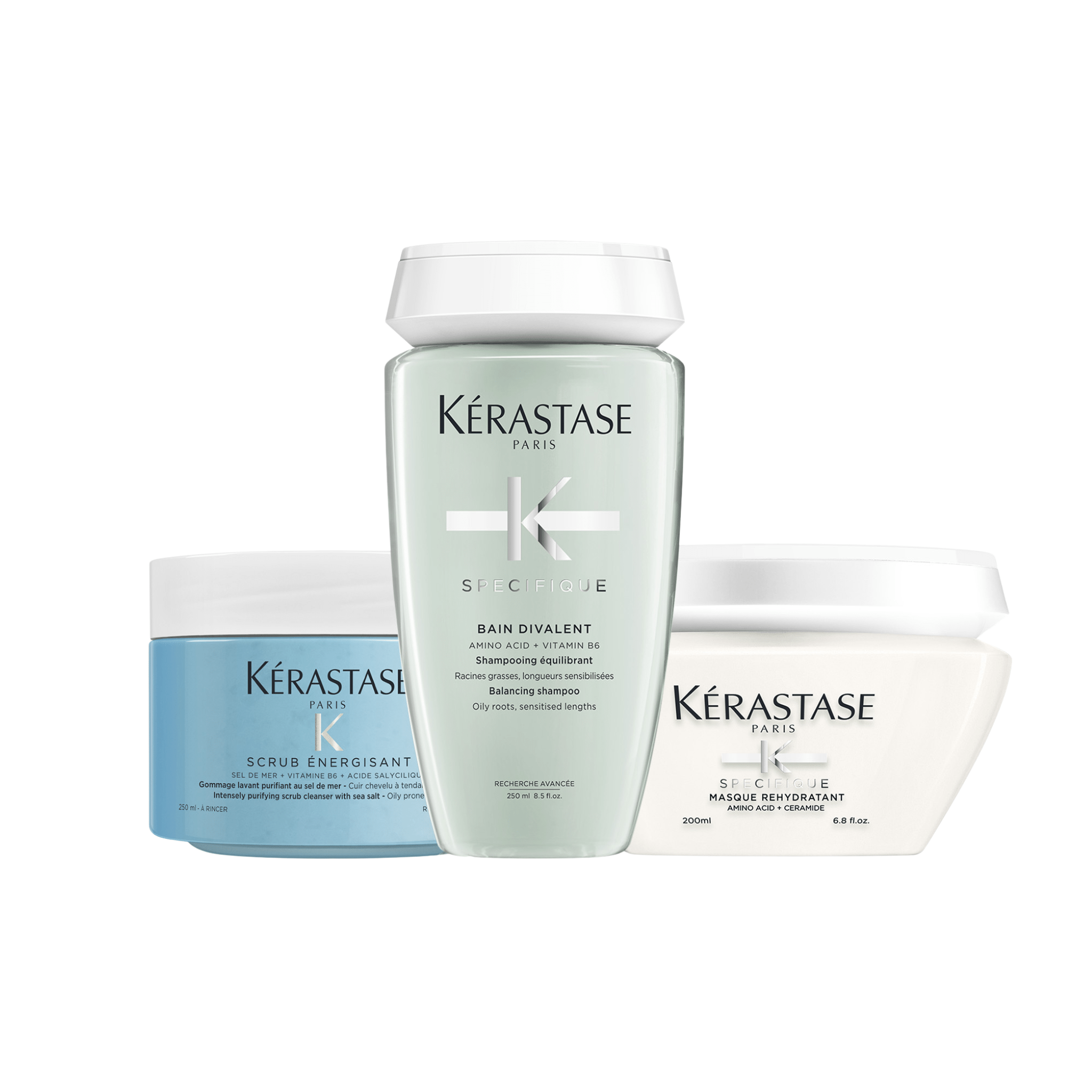 Kérastase. Routine Purifiante de Contrôle du Sébum Fusio Scrub - Concept C. Shop