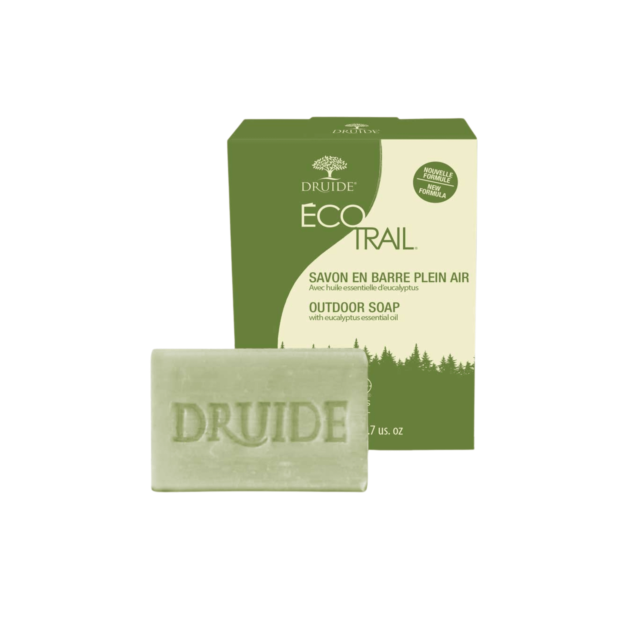 Laboratoires Druide. Savon en Barre Plein - Air Eucalyptus Eco Trail - 105 g - Concept C. Shop