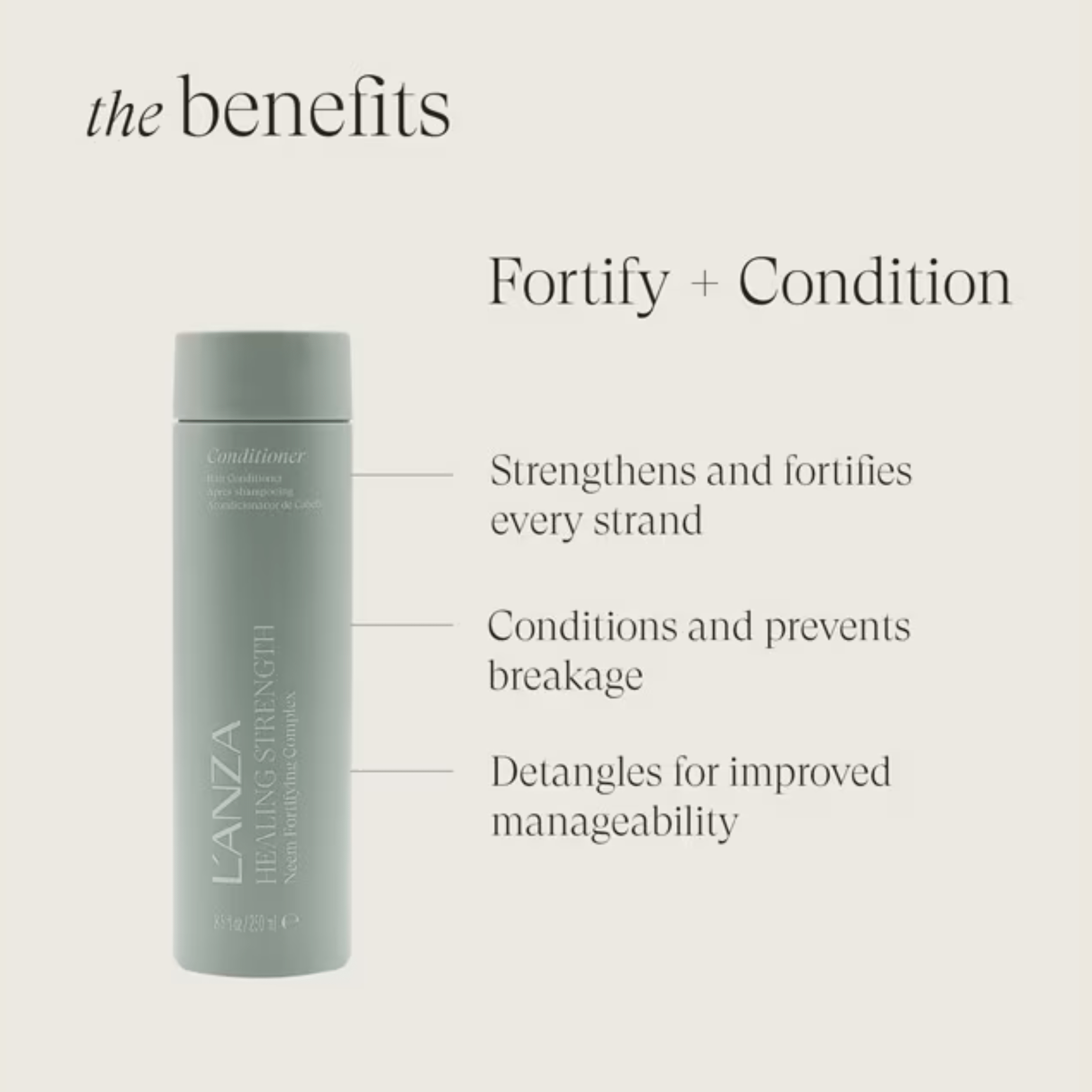 L'Anza. Healing Strength Revitalisant Complexe Fortifiant Au Neem - 950 ml - Concept C. Shop