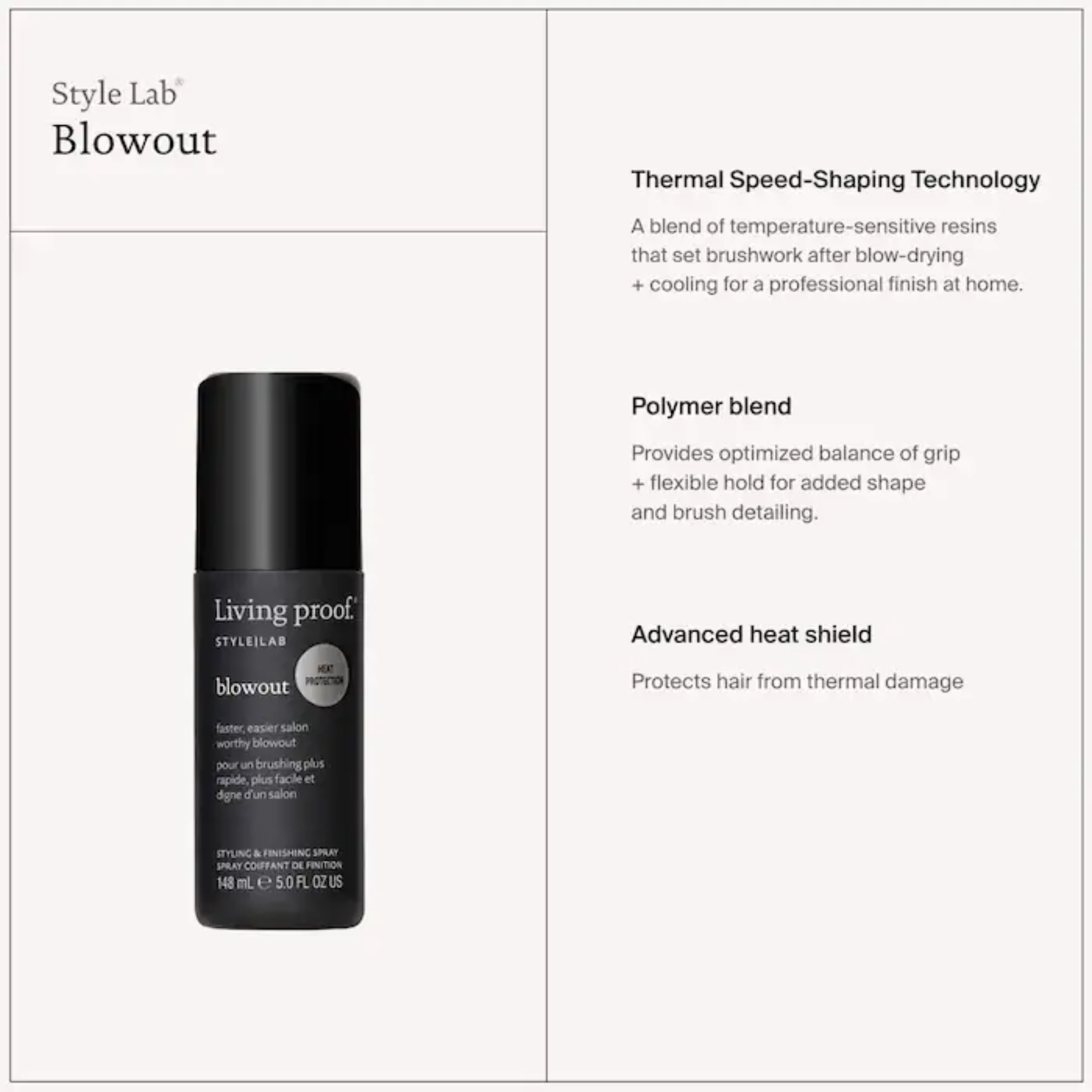 Living Proof. Style Lab Spray de Mise en Plis Blowout - 148 ml - Concept C. Shop