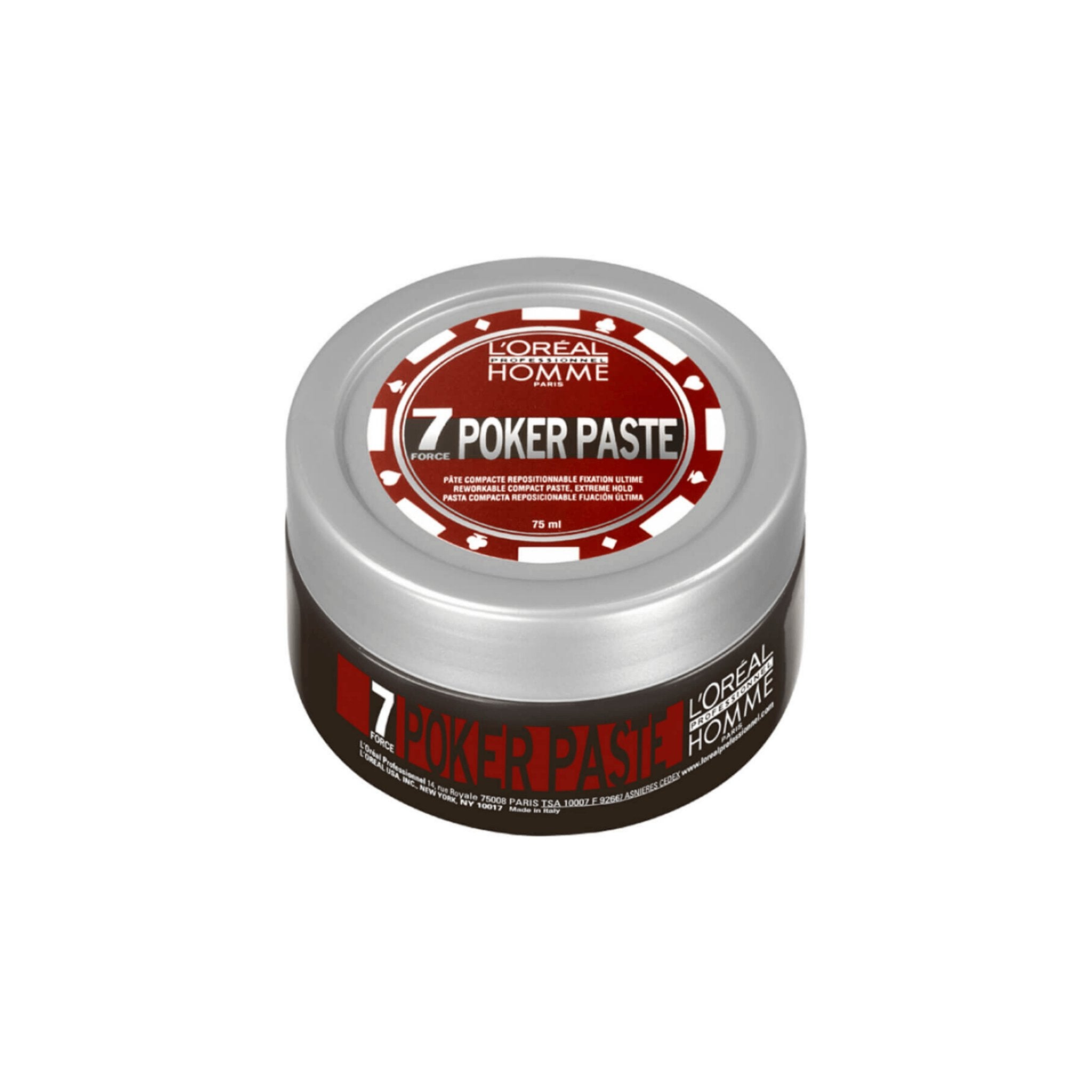 L'Oréal Professionnel Homme. Pâte Compacte Repositionnable Fixation Ultime Poker Paste - 75 ml - Concept C. Shop