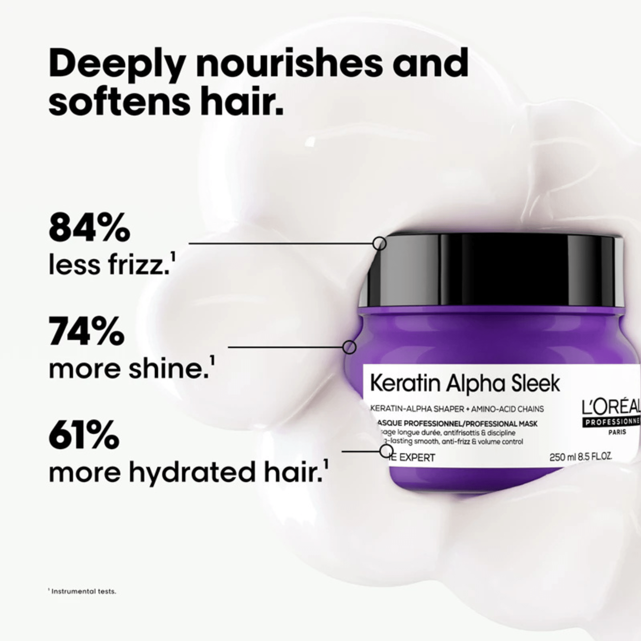 L'Oréal. Série Expert Masque Keratin Alpha Sleek - 500 ml - Concept C. Shop