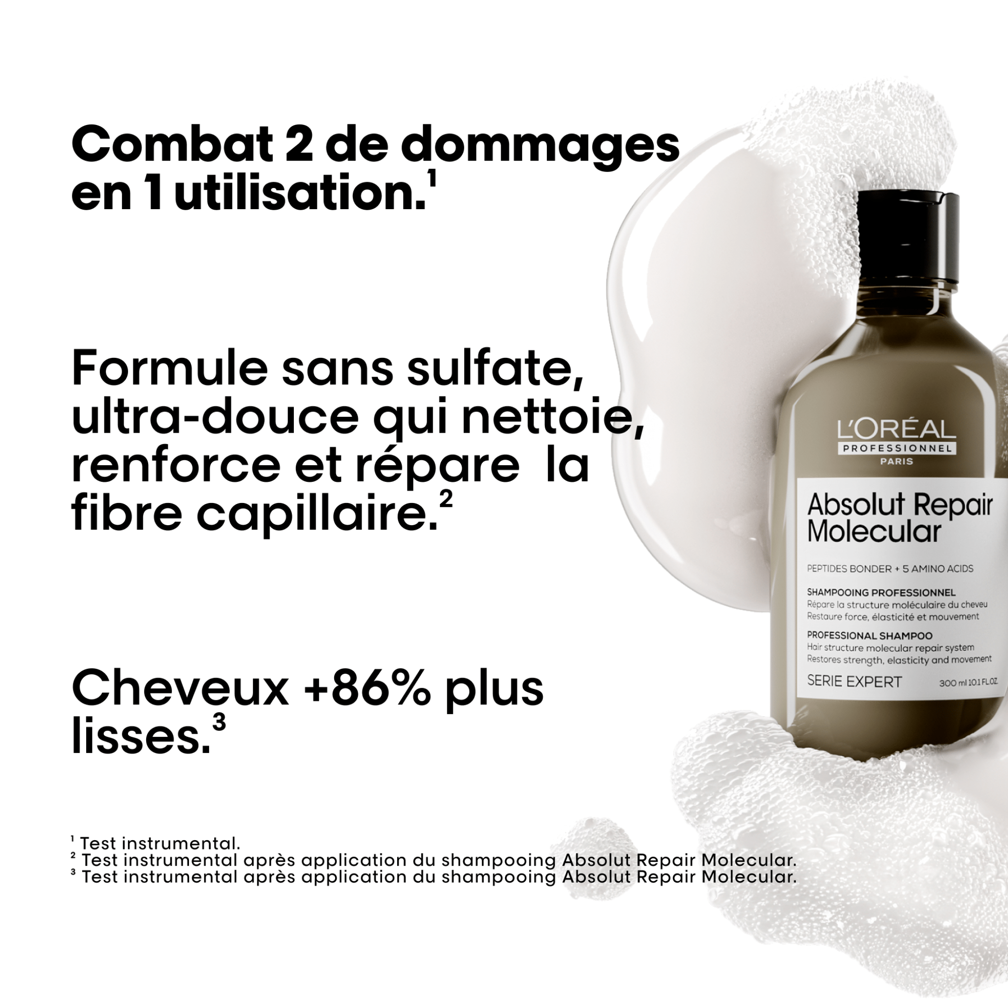 L'Oréal. Série Expert Shampoing Absolut Repair Molecular (Recharge) - 500 ml - Concept C. Shop