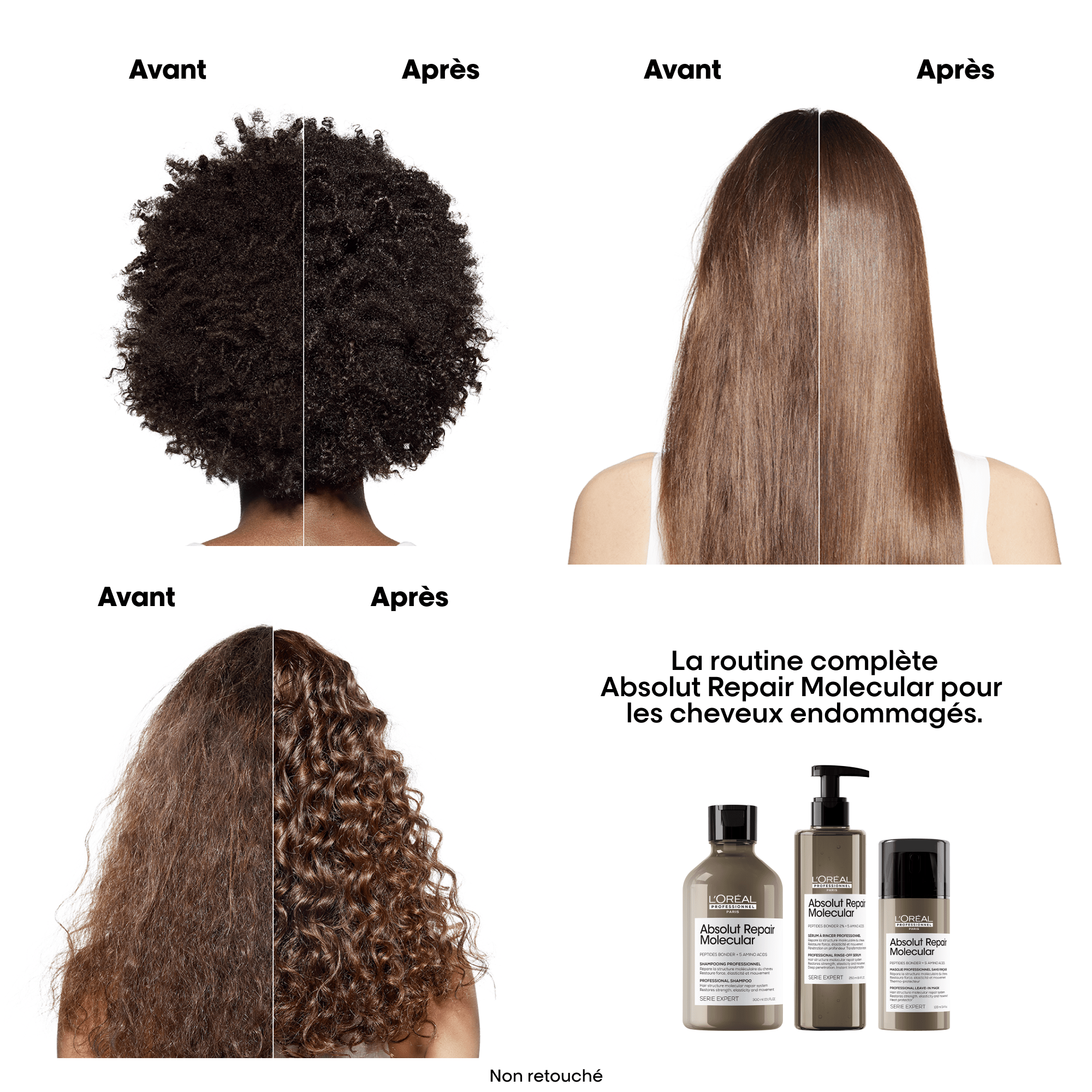 L'Oréal. Série Expert Shampoing Absolut Repair Molecular (Recharge) - 500 ml - Concept C. Shop