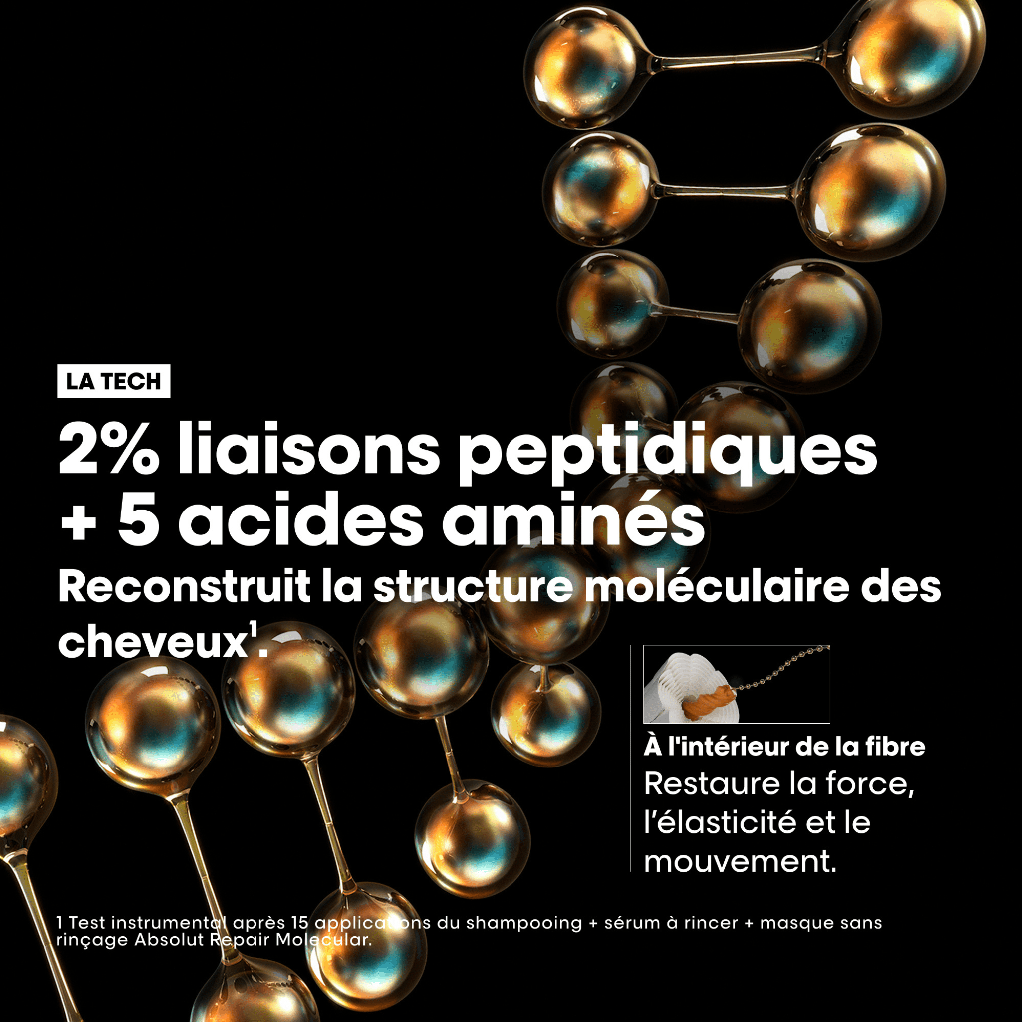 L'Oréal. Série Expert Shampoing Absolut Repair Molecular (Recharge) - 500 ml - Concept C. Shop