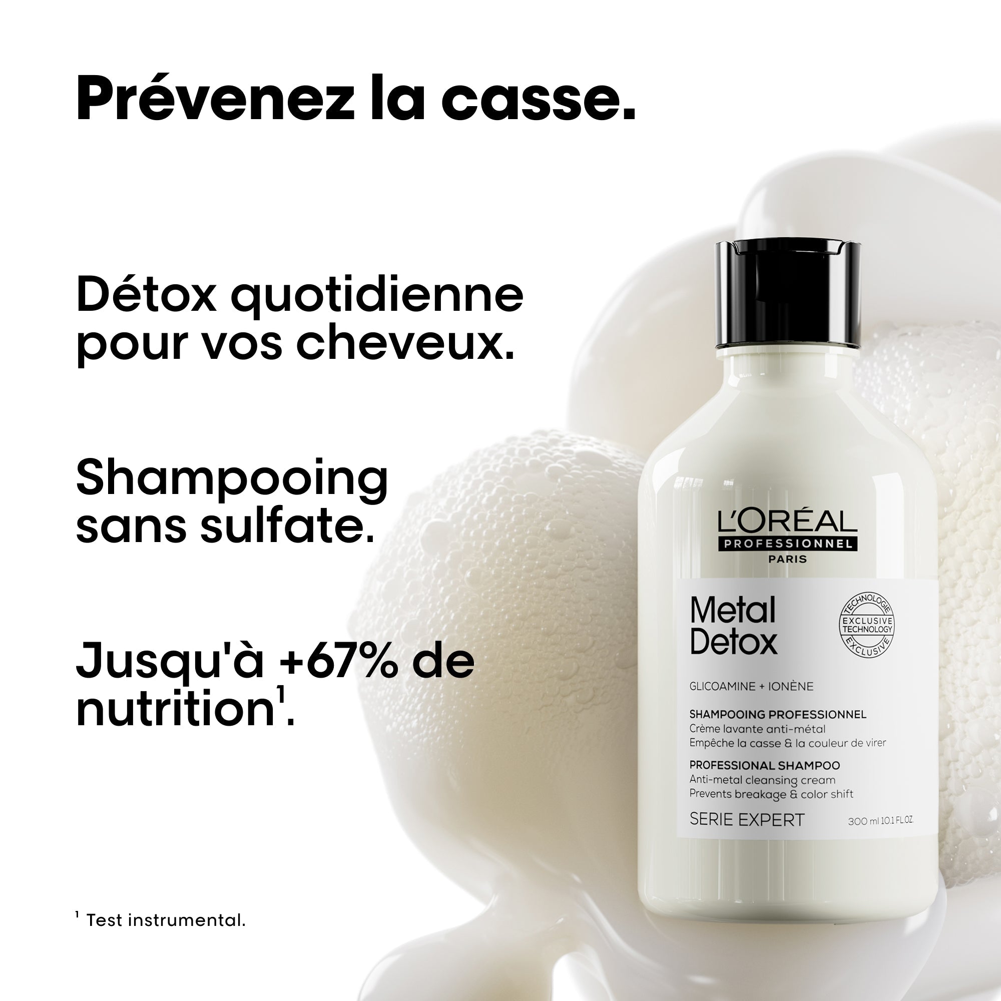 L'Oréal. Série Expert Shampoing - Crème Metal Detox (Recharge) - 500 ml - Concept C. Shop