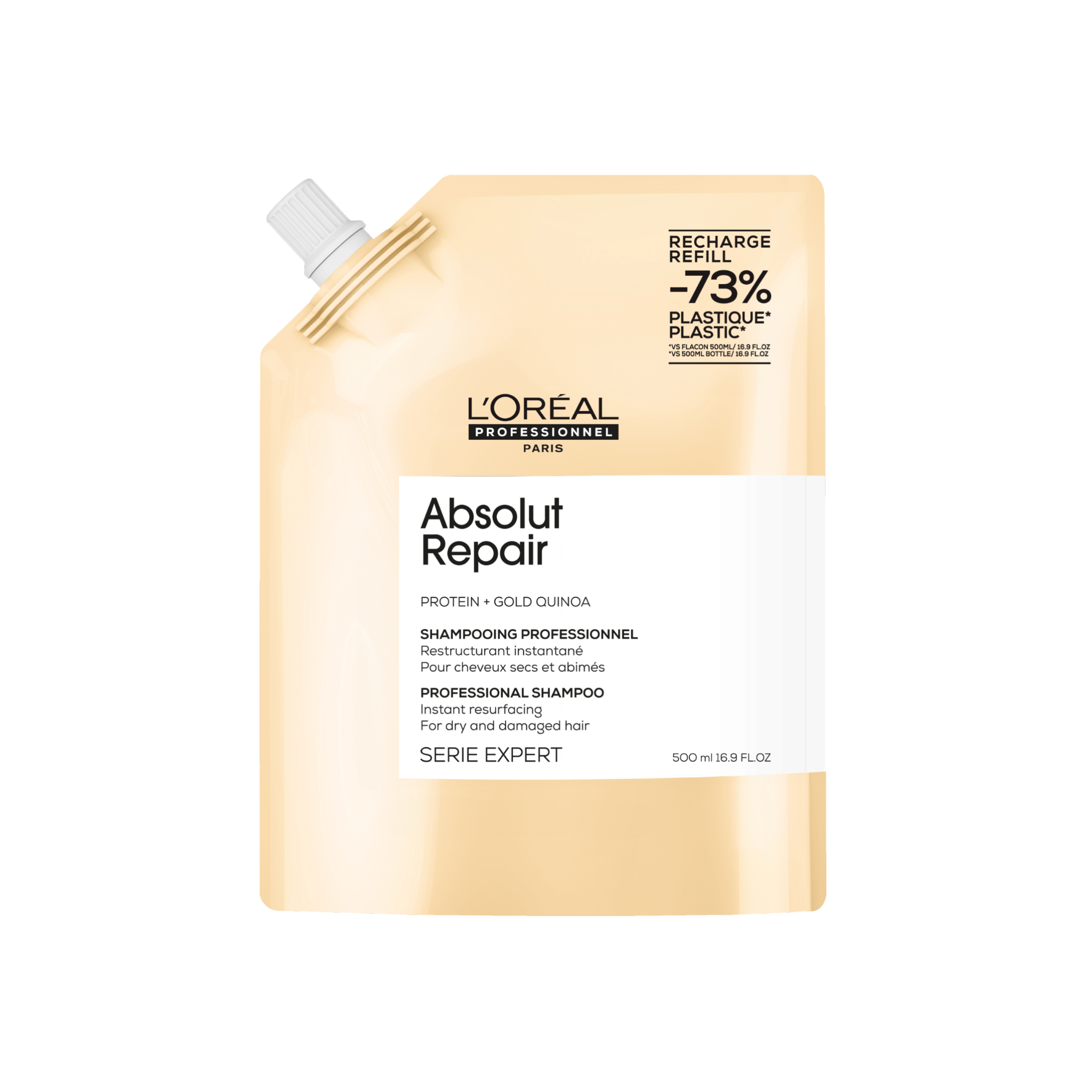 L'Oréal. Série Expert Shampoing Restructurant Absolut Repair (Recharge) - 500 ml - Concept C. Shop