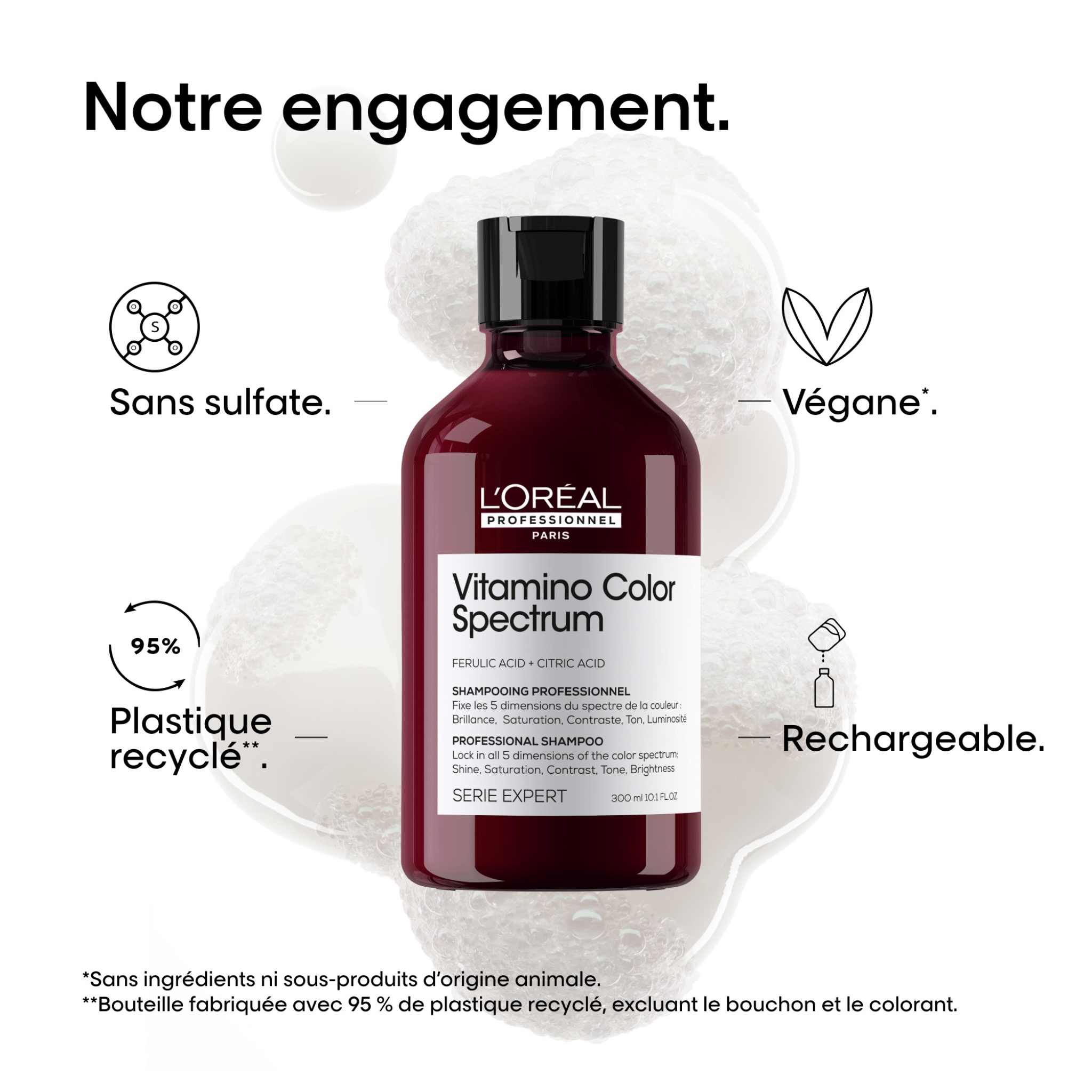 L'Oréal. Série Expert Shampoing Vitamino Color Spectrum - 300 ml (Lancement 1er Mai) - Concept C. Shop