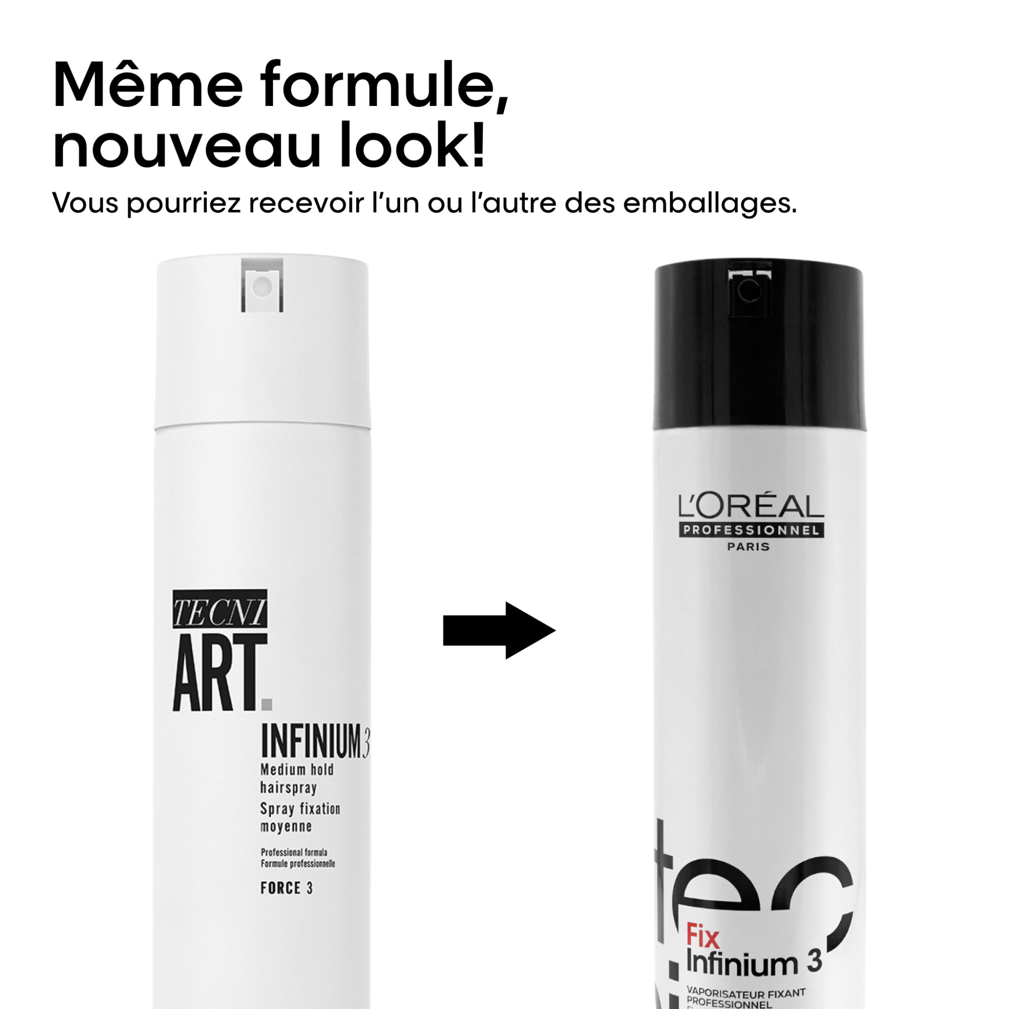 L'Oréal. Tecni.Art Fix Laque Tenue Moyenne Infinium 3 - 289 g - Concept C. Shop