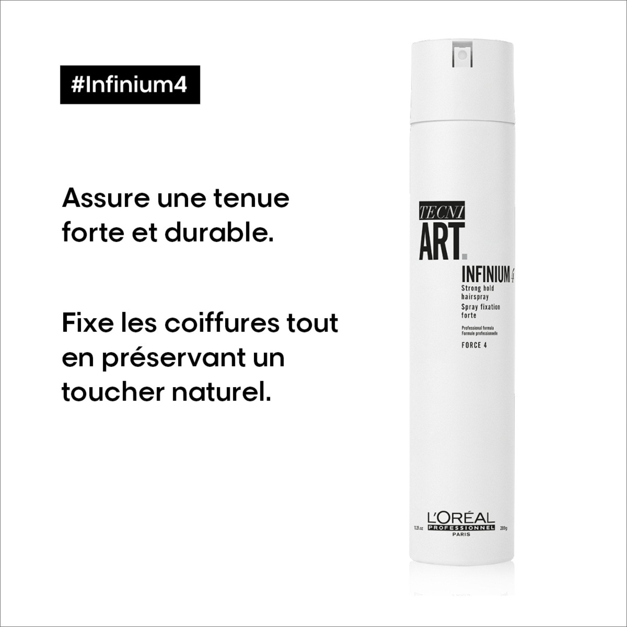 L'Oréal. Tecni.Art Laque Tenue Forte Infinium 4 - 289g Septembre 2024 - Concept C. Shop