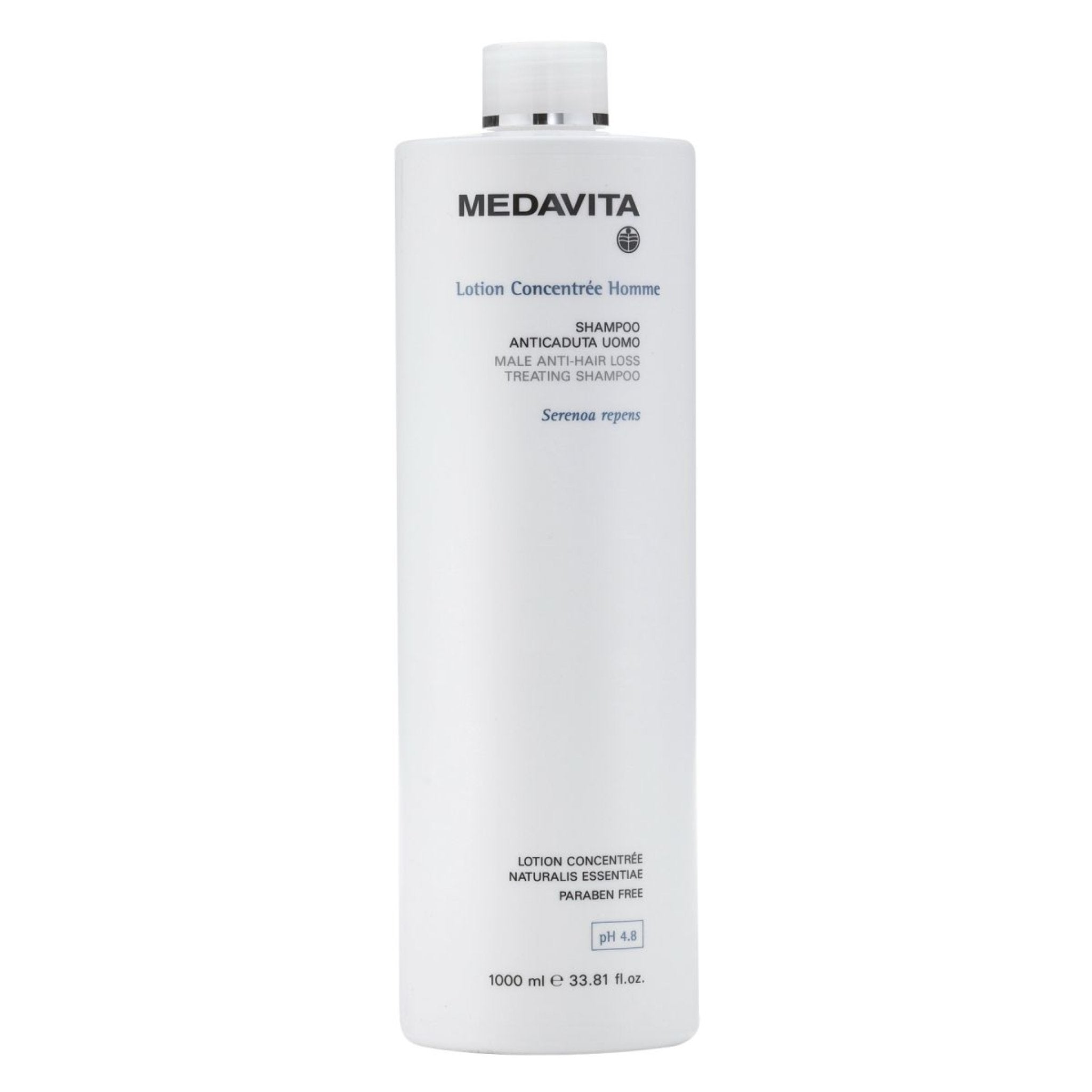 Medavita. Shampoing Traitant Antichute Lotion Concentrée pour Homme - 1000 ml - Concept C. Shop